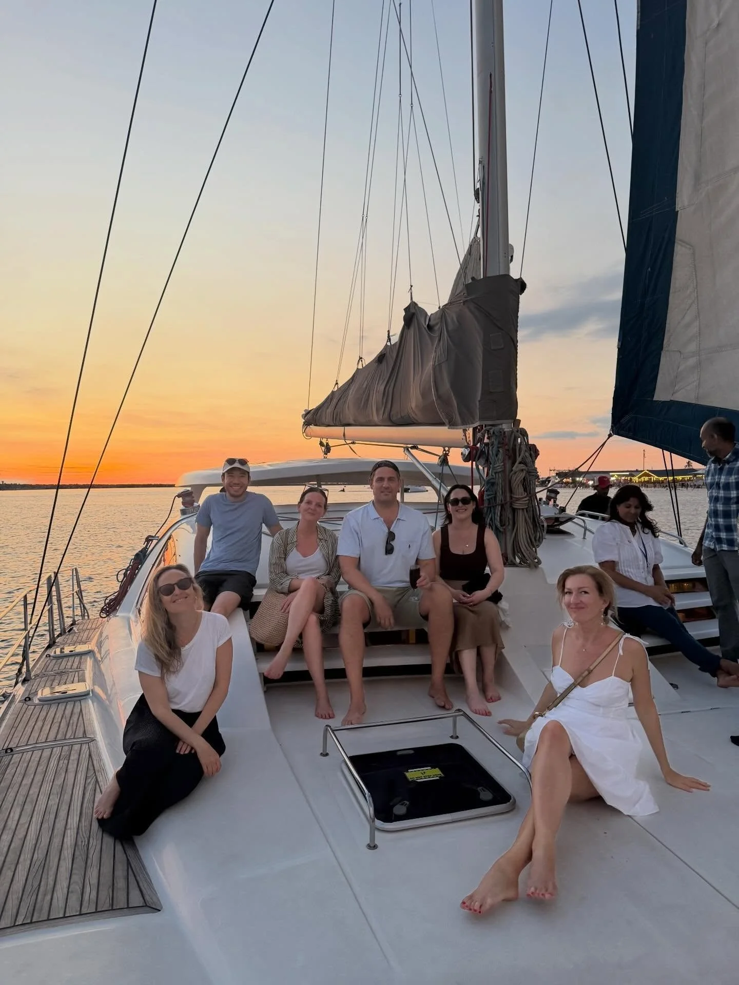 Colombo, from the water.
Out with @saillanka as the sun sets, a warm gentle breeze comes in, and the city just&hellip; eases off. A couple of drinks, some canap&eacute;s and good company. A unique way to experience the capital city.

@srilankaprestig