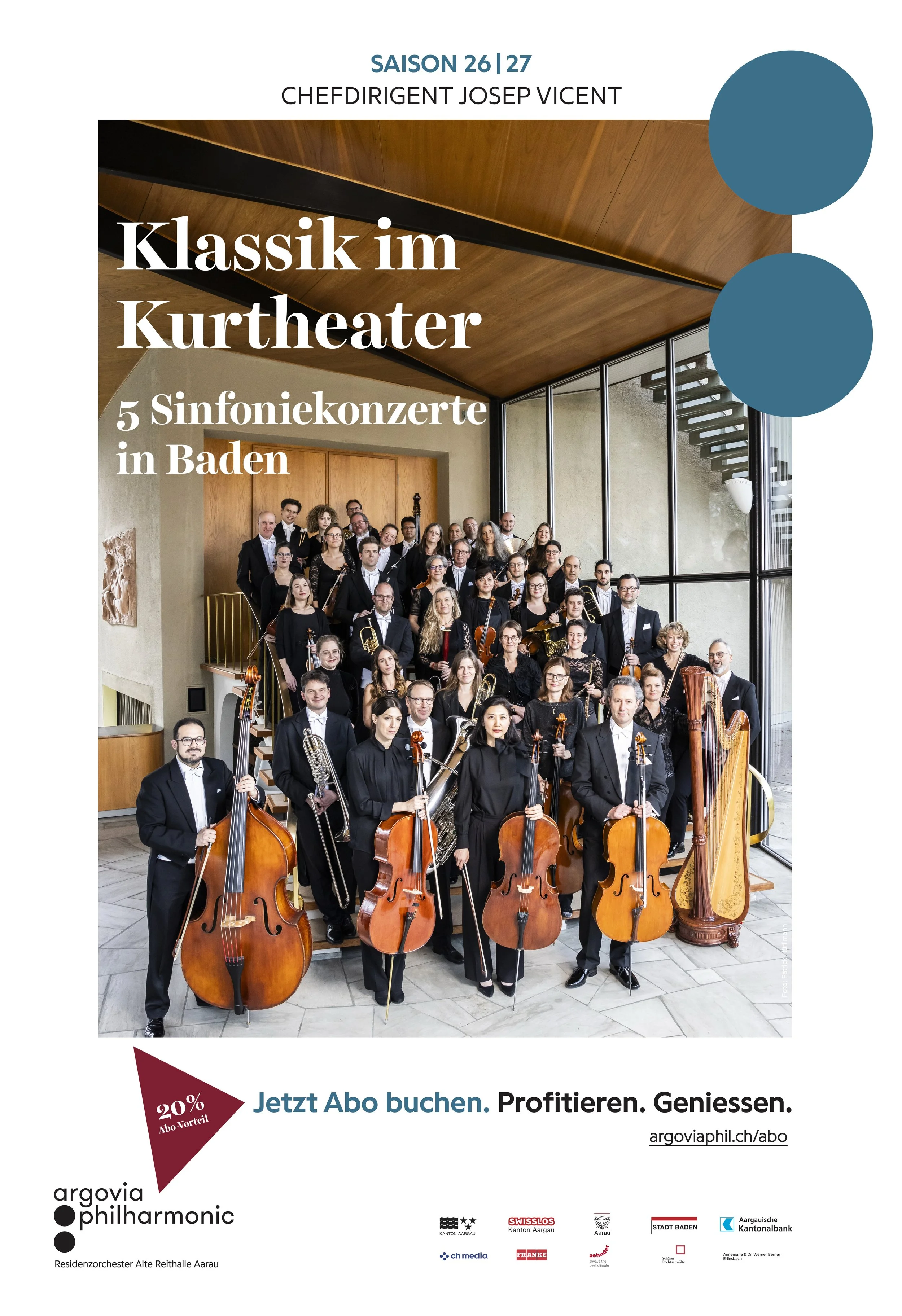  Plakatkampagne Argovia Philharmonic, Saison 26/27 
