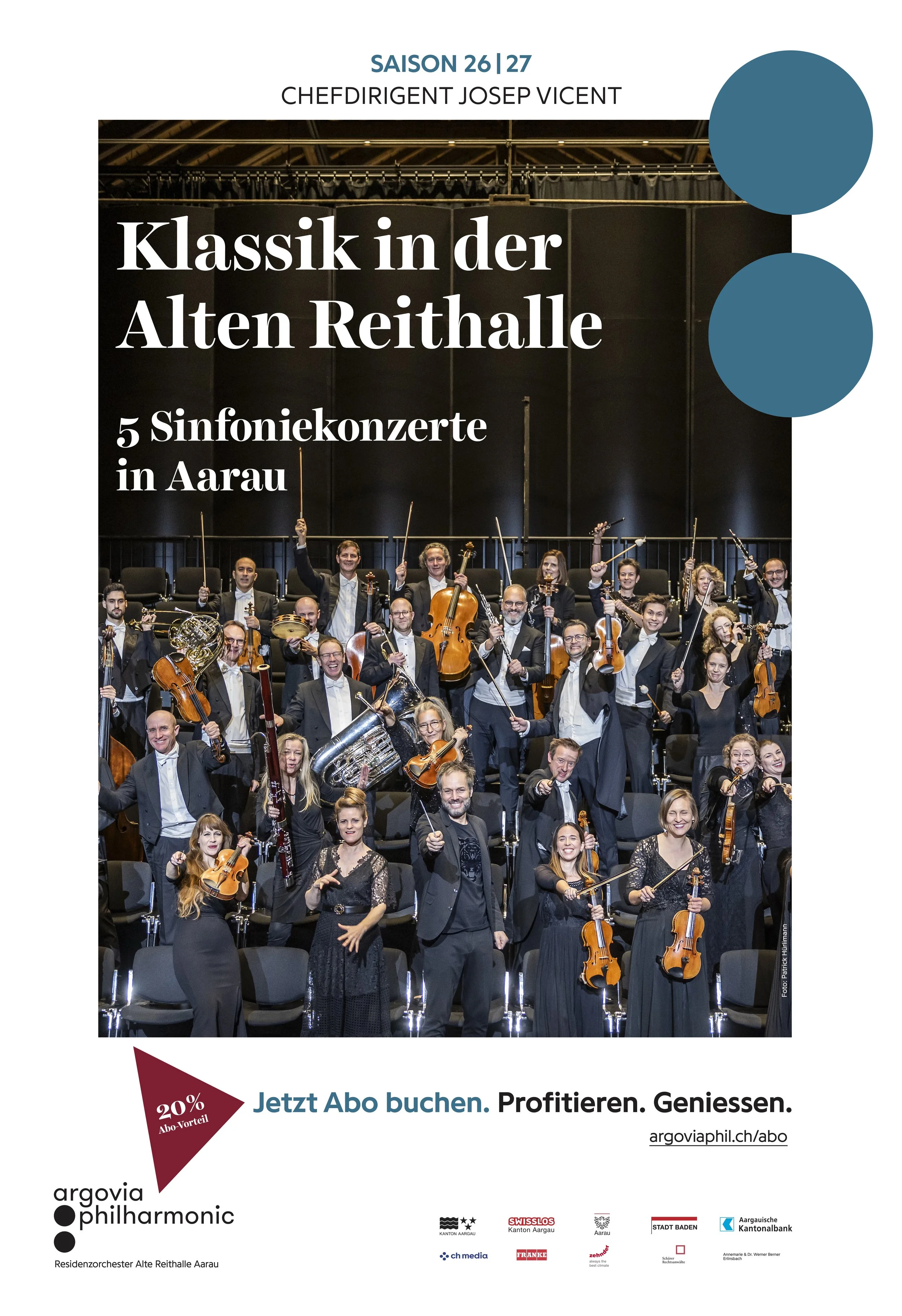  Plakatkampagne Argovia Philharmonic, Saison 26/27 