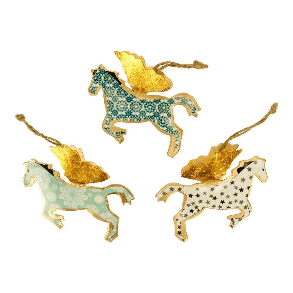 Hanging Horses set van 3