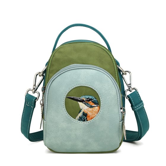 HI-DI-HI Ditty Hand-Schoudertas L. Blue-Green-Petrol