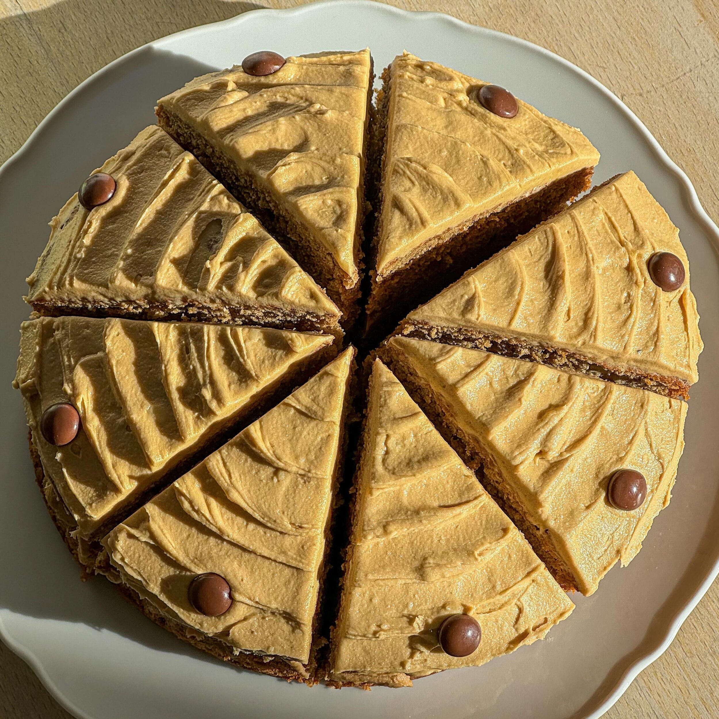 Our delicious coffee cake, freshly baked and ready for you!