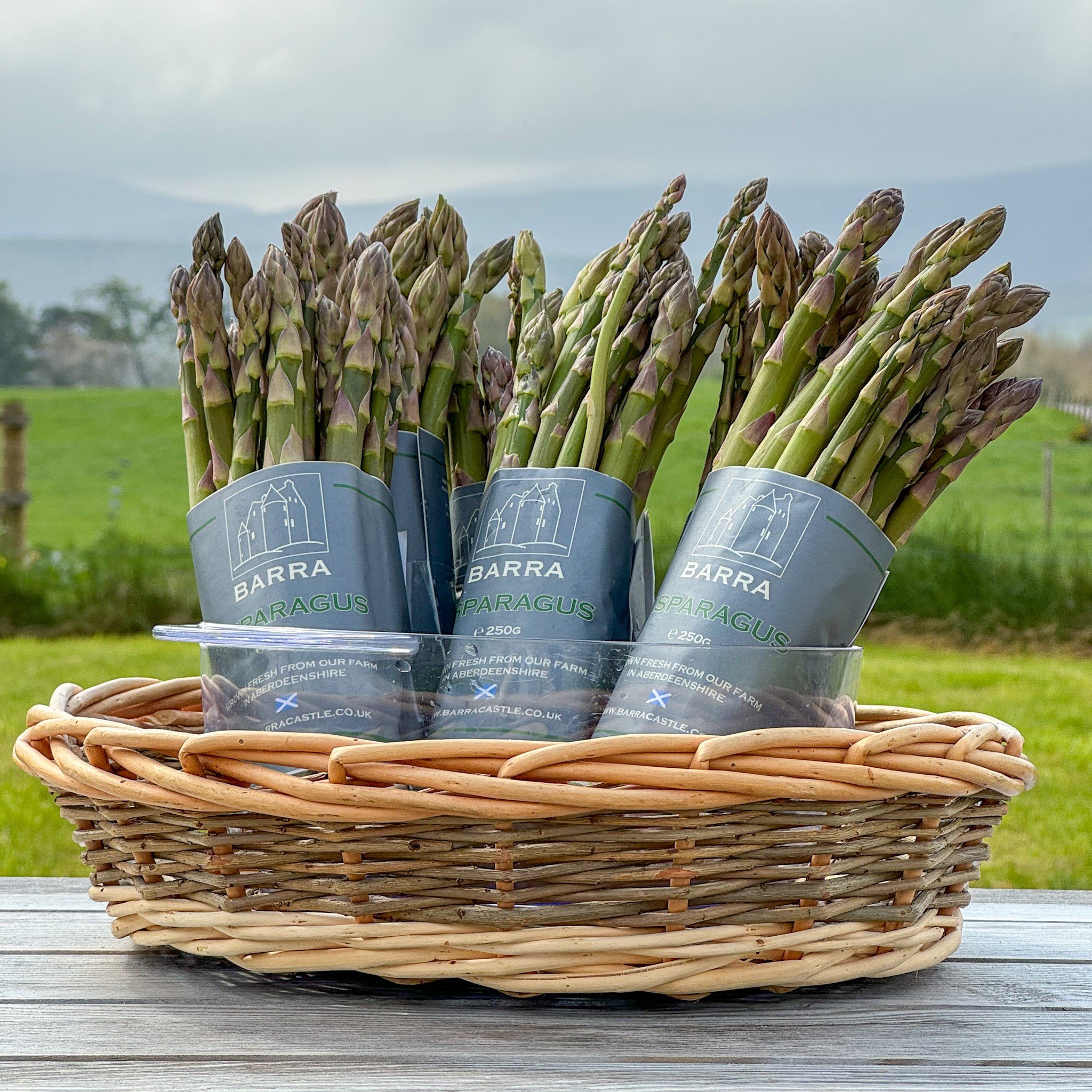 This month our 'pick of the crop' is asparagus from @barraberries .
It wouldn't be May without asparagus and this year it&rsquo;s making its mark as the first of the summer crops. You have to get it as fresh as possible - which is why it really ought