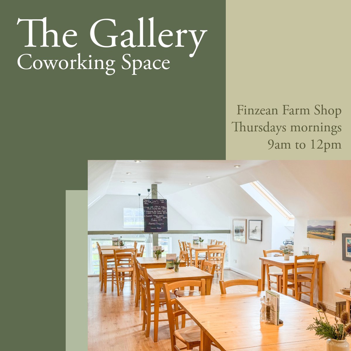 Just a reminder, you're welcome to join us tomorrow for our coworking morning in The Gallery. Drop in between 9am and 12pm or stay for the full session. Seating is available for about 10-15 people on a first come, first served basis, so no reservatio