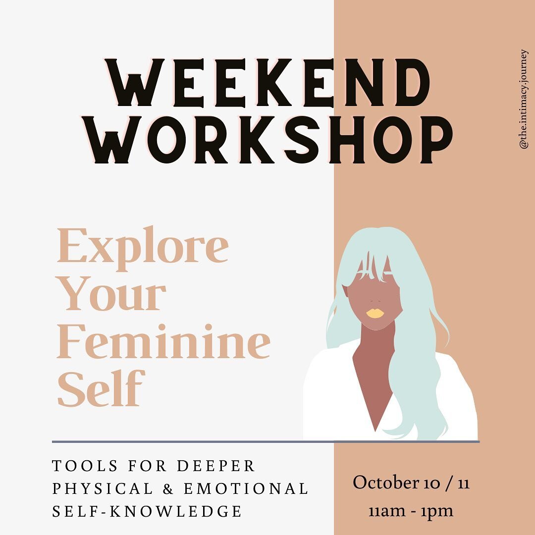 Weekend workshop coming up! 
@sharonbalesyoga and I have put together a gentle introduction to accessing and understanding your feminine self. 
&bull;
&bull;
&bull;
Over the two days, we will go over female anatomy (clitoral complex, pelvic floor, an