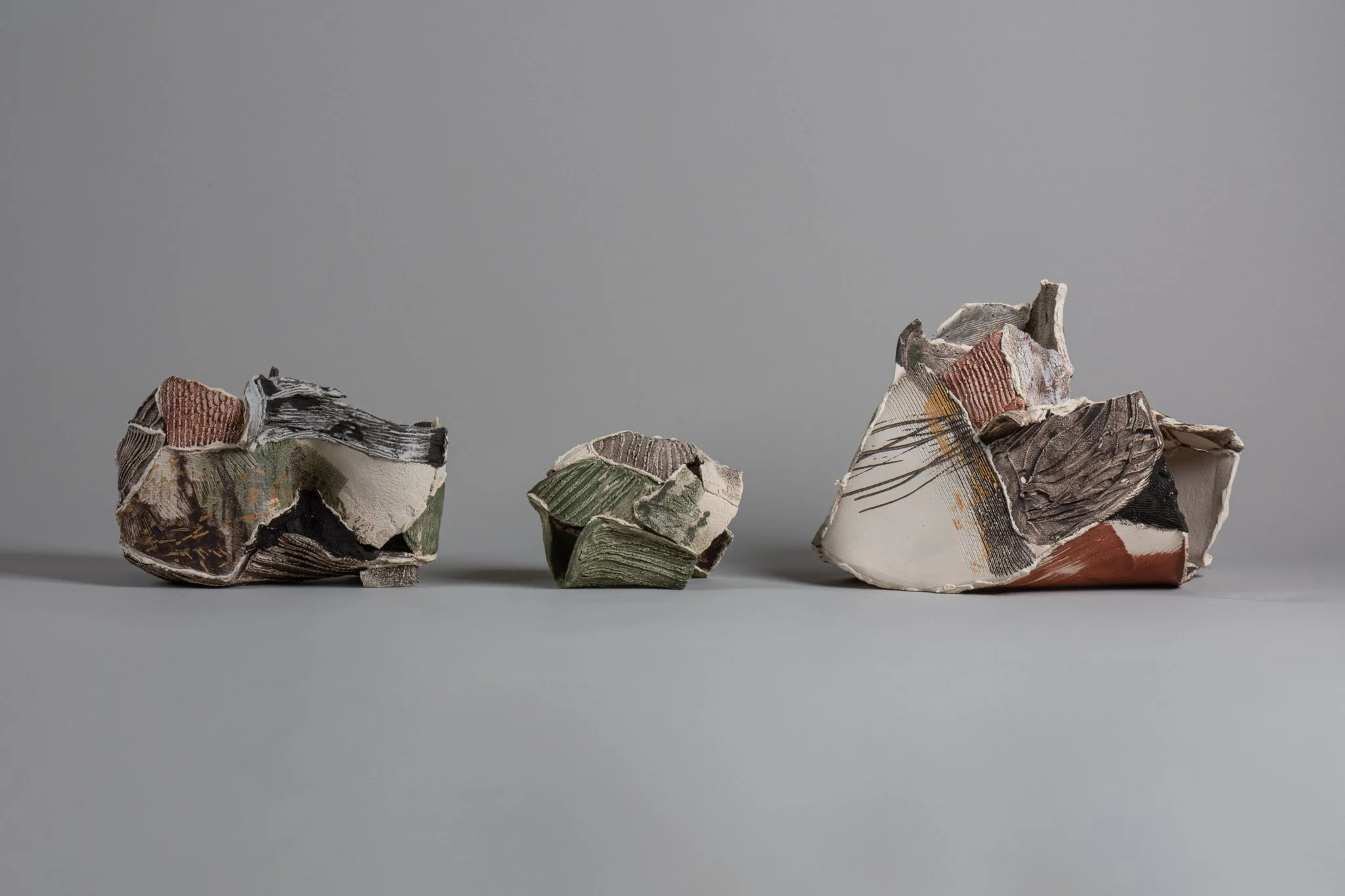 (Left to Right) Vagar, Hollow 2 and Caetomkins. Height 16cm, 12cm and 22cm.