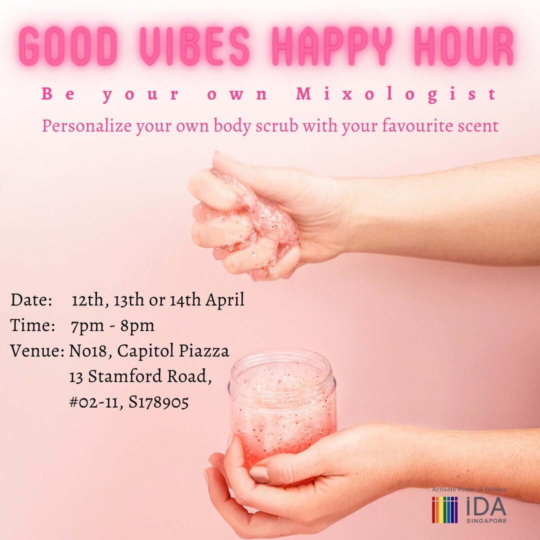Your time to re-energize!
Have a Happy Hour with Good Vibes!
Just in time for some festive Joy!

Customise with your favourite essential oil scent!

Book your seats on link in bio!
Hurry!! Limited seats available!

#workshopsg #sgworkshop #wmsg #wmsi