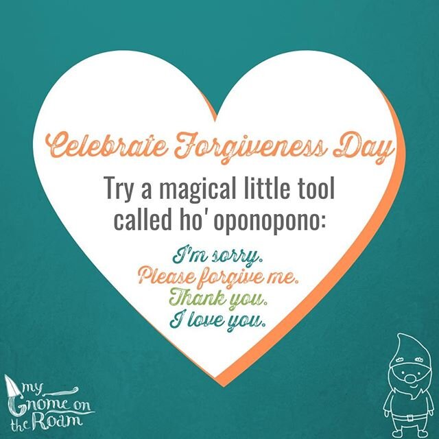 Try a magic little tool called ho'oponopono for Forgiveness Day. I'm sorry please forgive me. Thank you. I love you.⠀
⠀
#MyGnomeOnTheRoam #forgiveness⠀
⠀
#gnomesontheroam #gnome #magical⠀
#activities #activitiesforkids #creativityfound⠀
#kids #parent