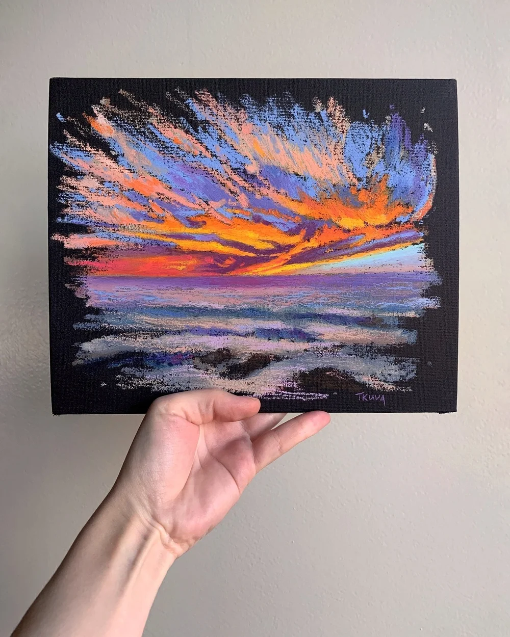 Side by side. Part 2 and part 1 of the experiment 

Happy I gave this idea a go

#oilpastels #oilsticks #oilpastelartist #sunsetartist