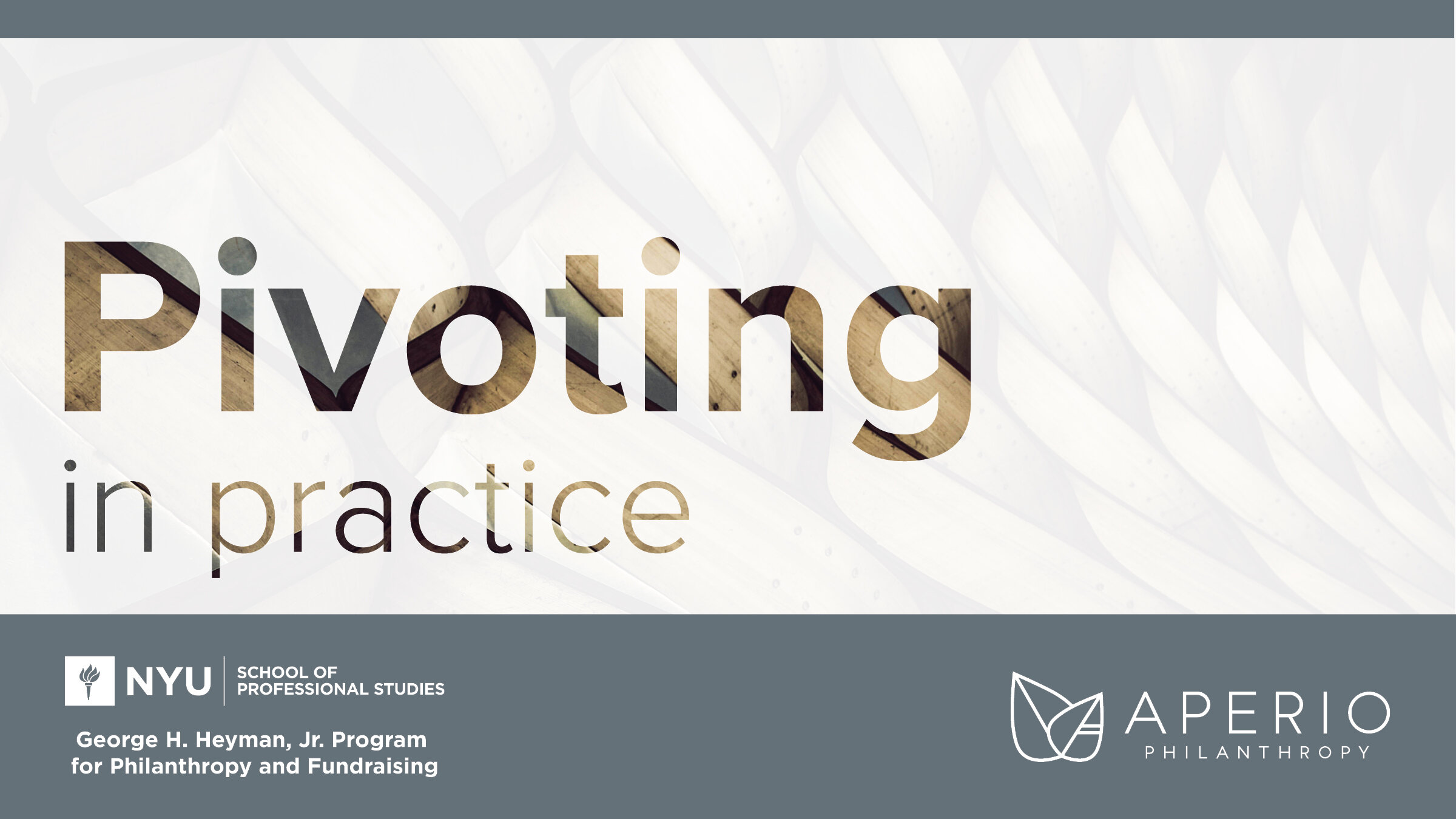 Pivoting in practice: Fundraising in the healthcare sector