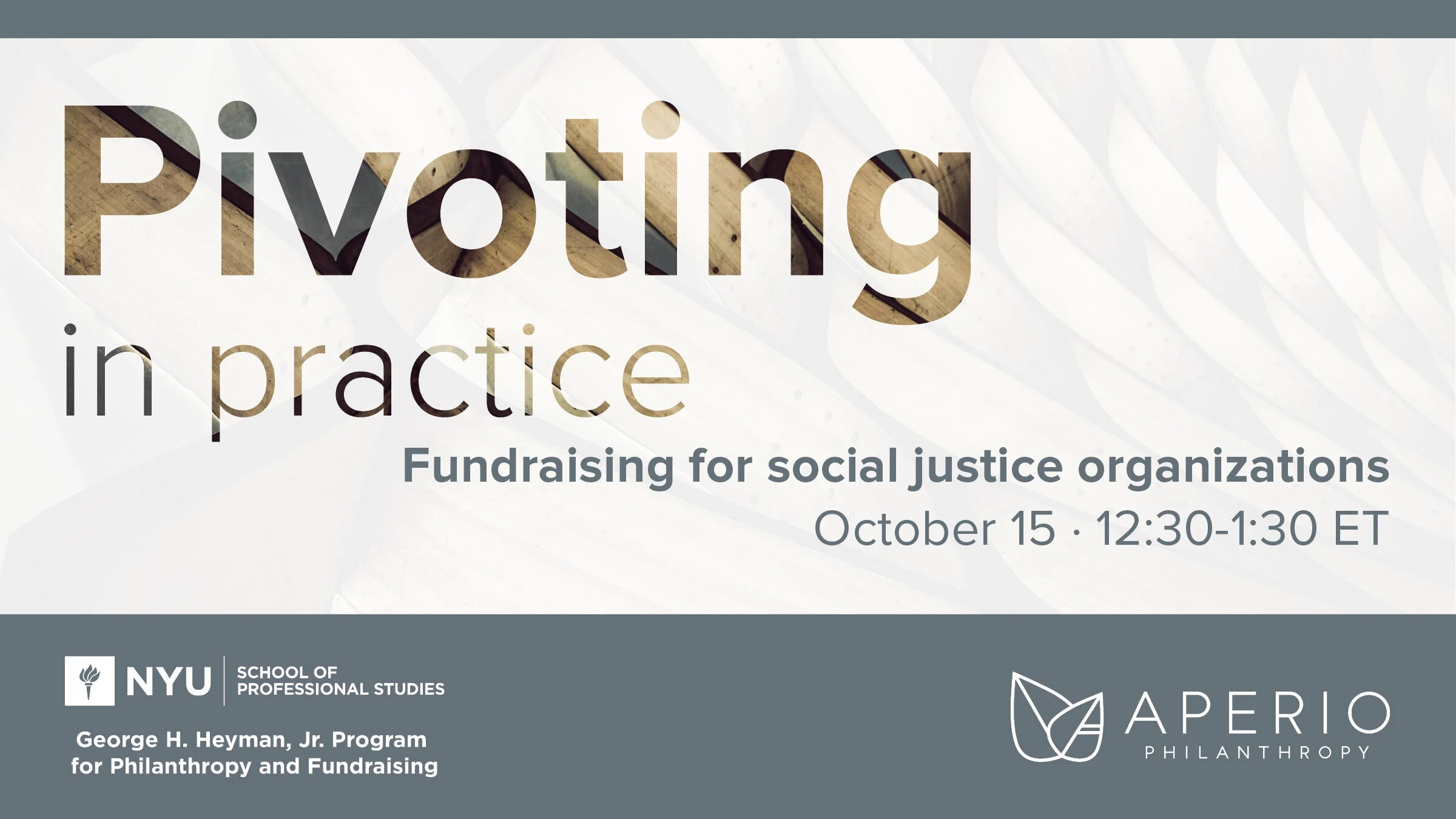 Pivoting in practice: Fundraising for social justice organizations