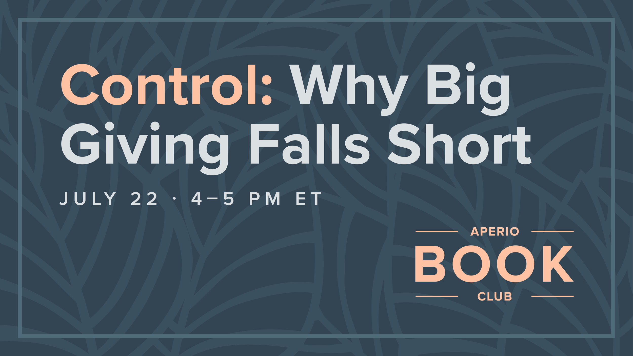 Control: Why Big Giving Falls Short
