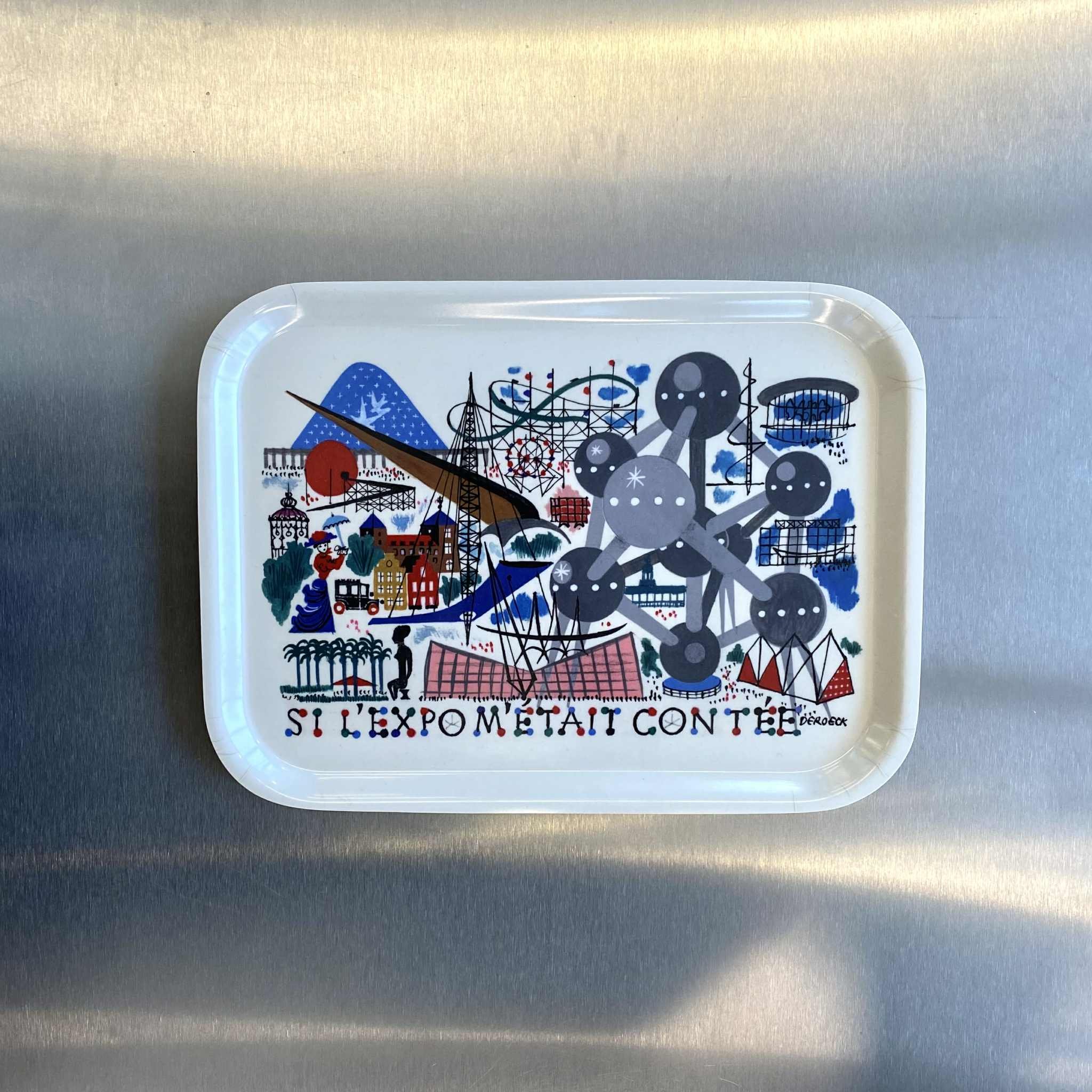 Atomium x Lucien De Roeck Tray - Si l'Expo m'était Contée