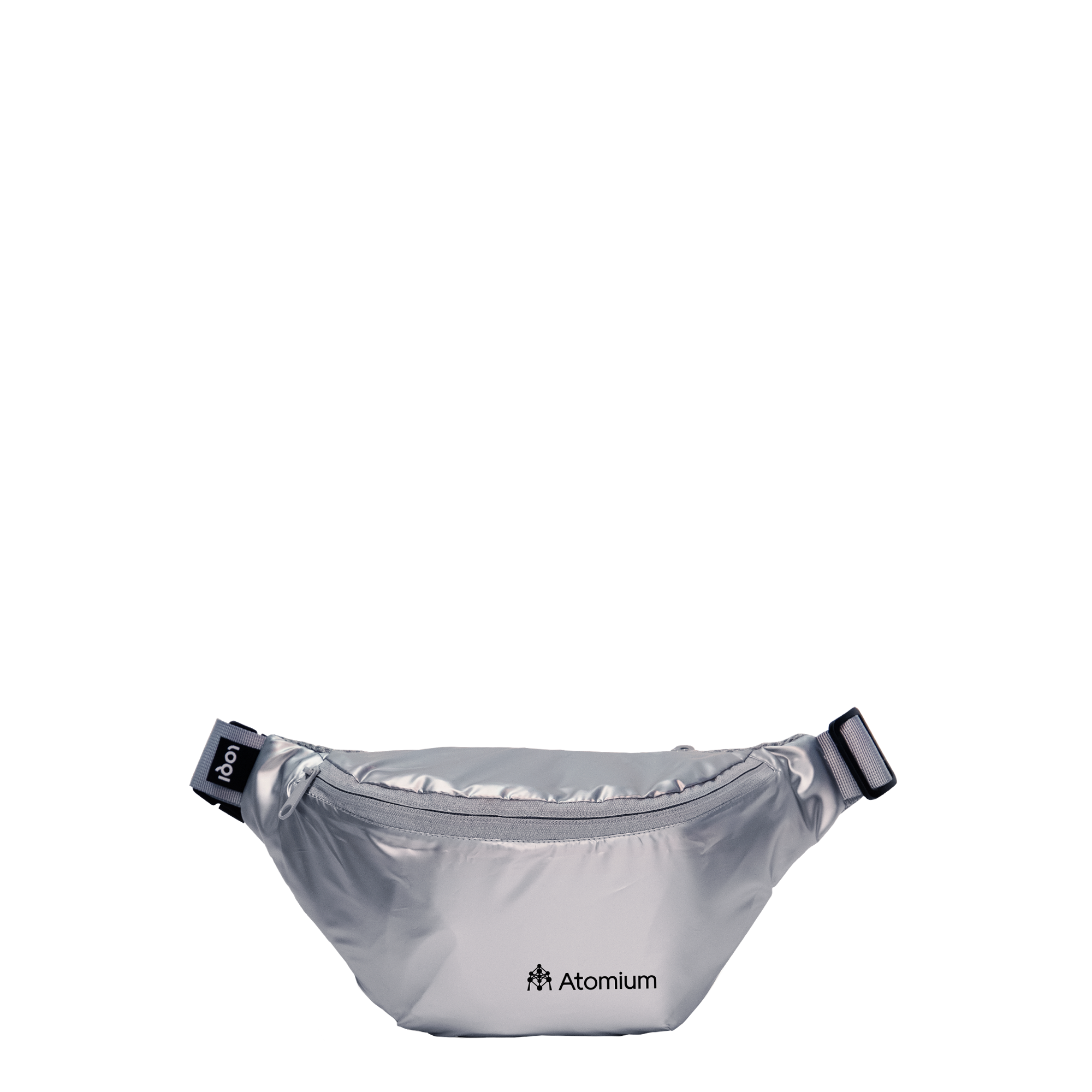 Atomium Metallic Silver Bumbag