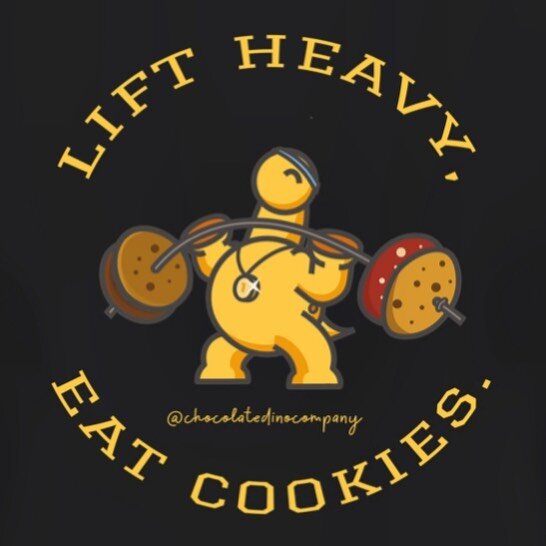 First of many to come. #apparel #fuelyourinnerathlete #chocolatedinocompany #heavylifting #cookies #belgianchocolate #fitnessclothing #liftheavy