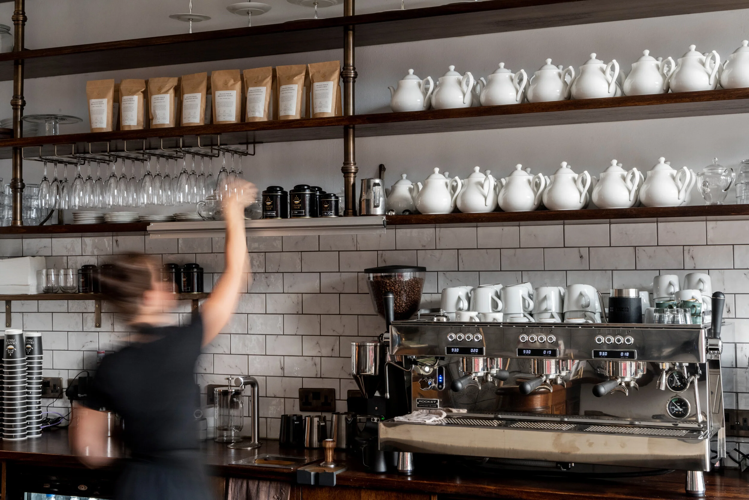 Bar area at Orange Pekoe
