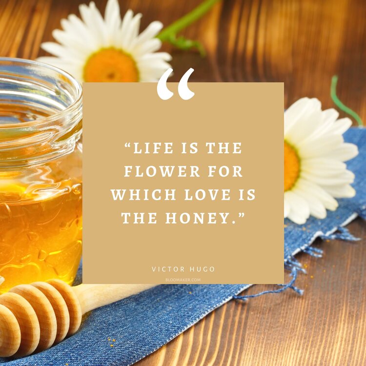“Life is the flower for which love is the honey.” – Victor Hugo