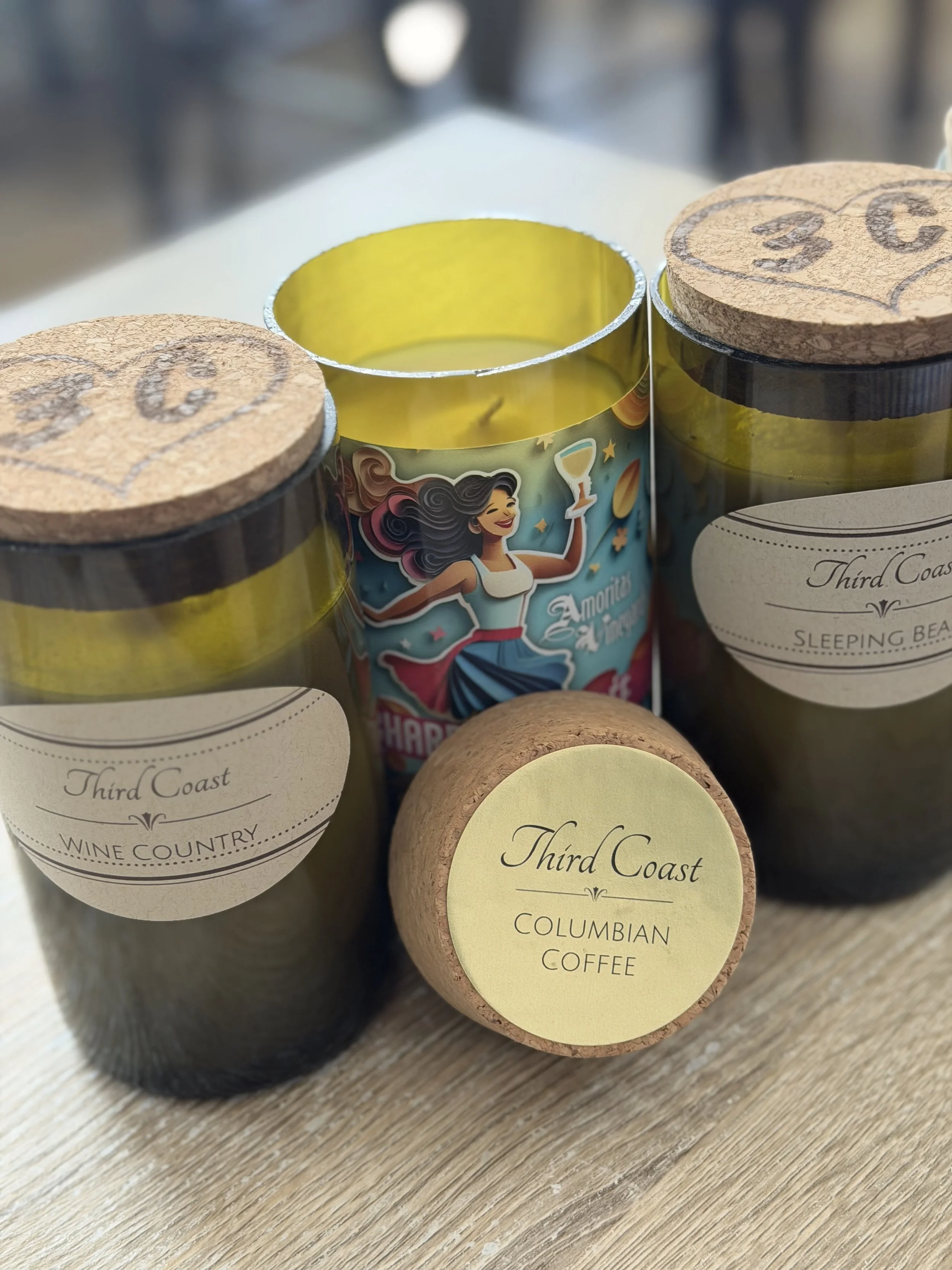 Third Coast Chandlery Wine Bottle Candle