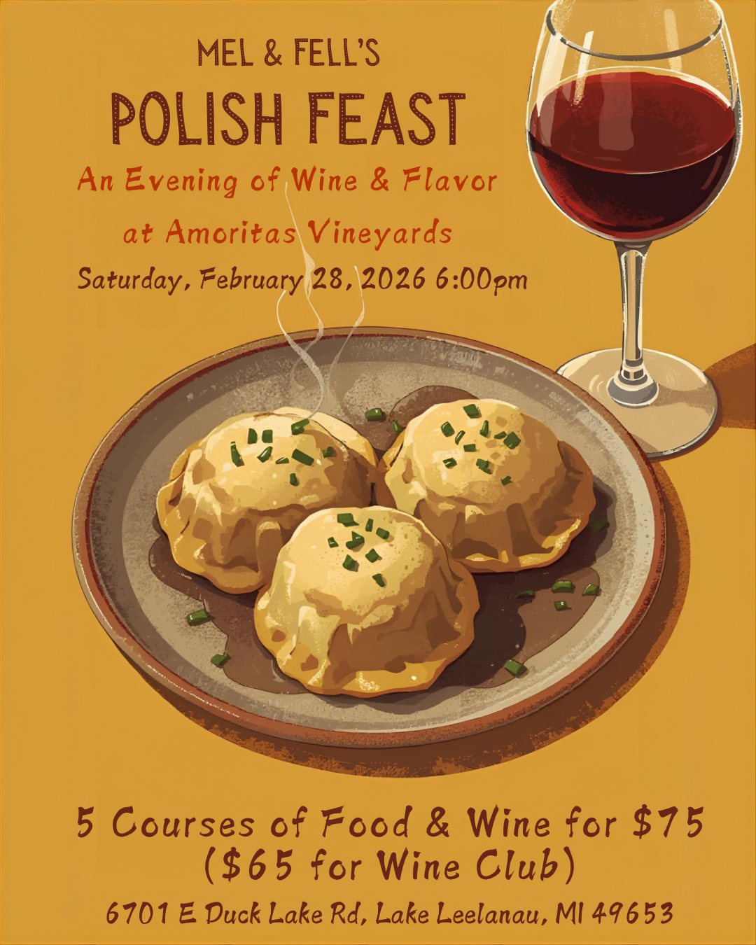 Polish Feast Wine Dinner with Mel & Fell