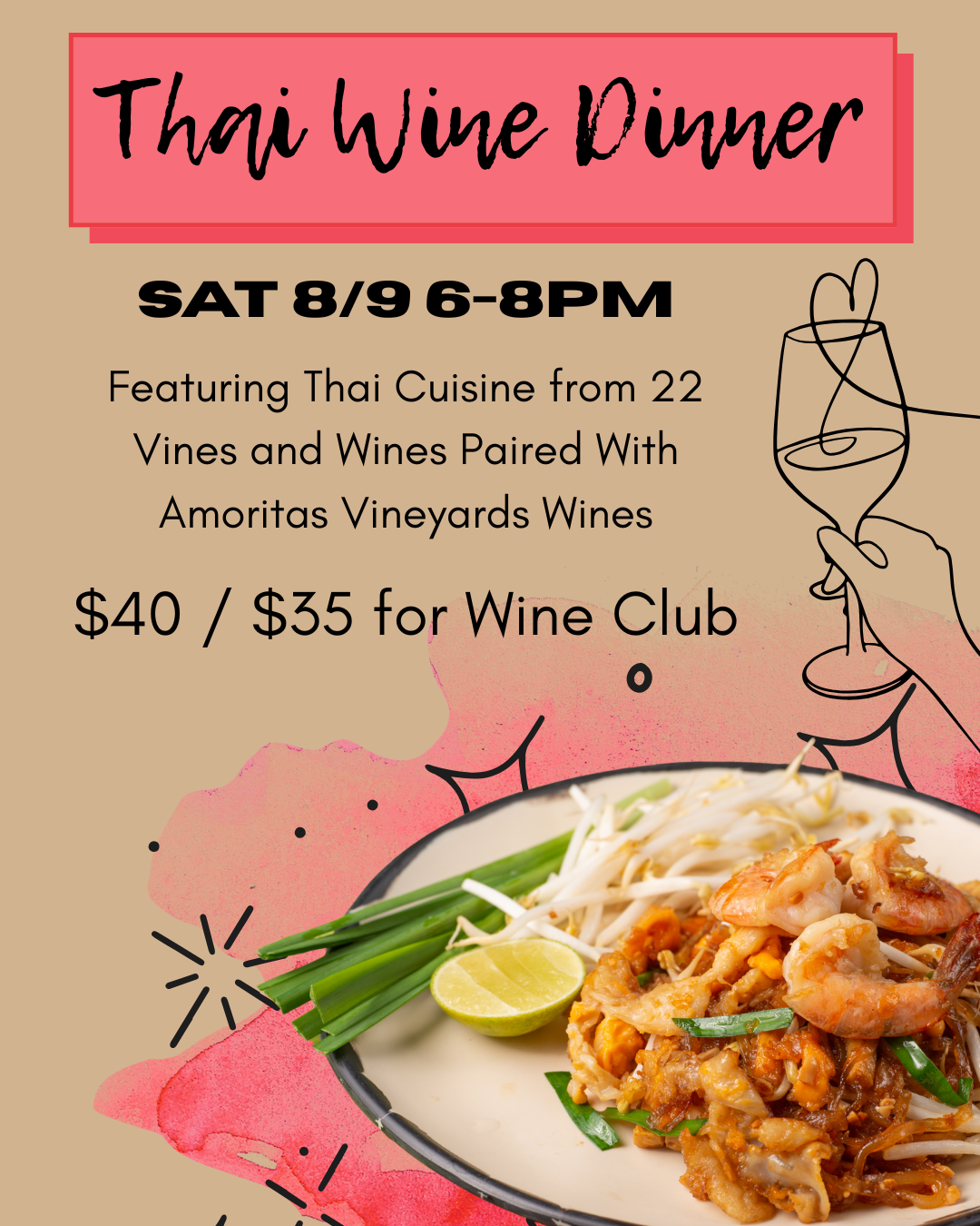 Thai Dinner - 8/9/2025 6-8pm