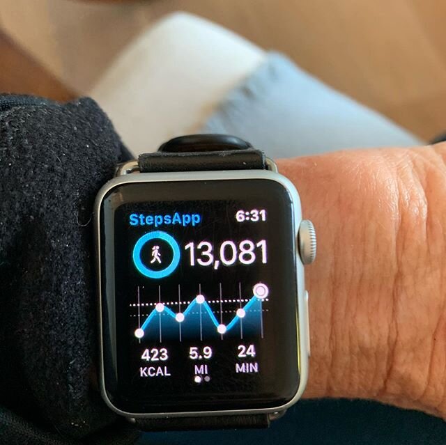 How are you doing on your steps goal? Here is my check in for the last several days. If you don&rsquo;t make it to 10k let go of the negative thoughts, go to sleep and tell yourself tomorrow is a new day. 
I find it helpful to start my day with a wal