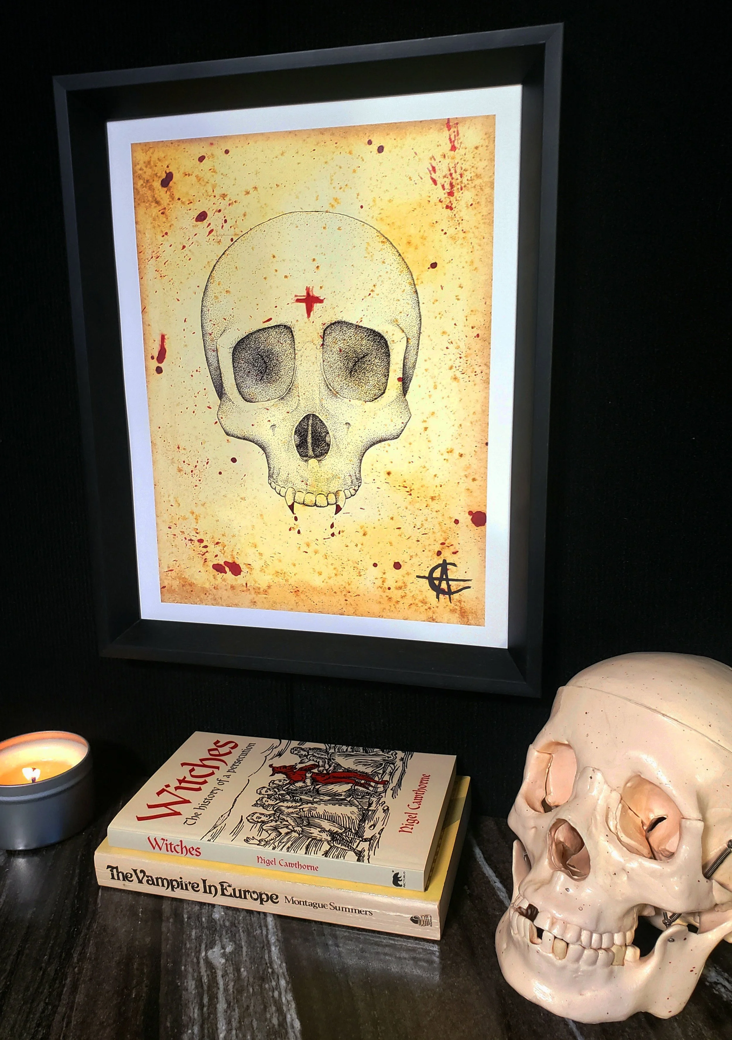 Vampire Skull Framed.jpg