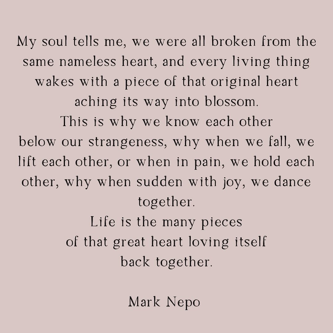 Today, spend some time with your tender, wounded, seemingly broken aspects and love them back into the safety of your open heart. 

Honor your pain, ache and resistance&hellip;

It/ she / he / they shall soften and become your greatest ally.

This is