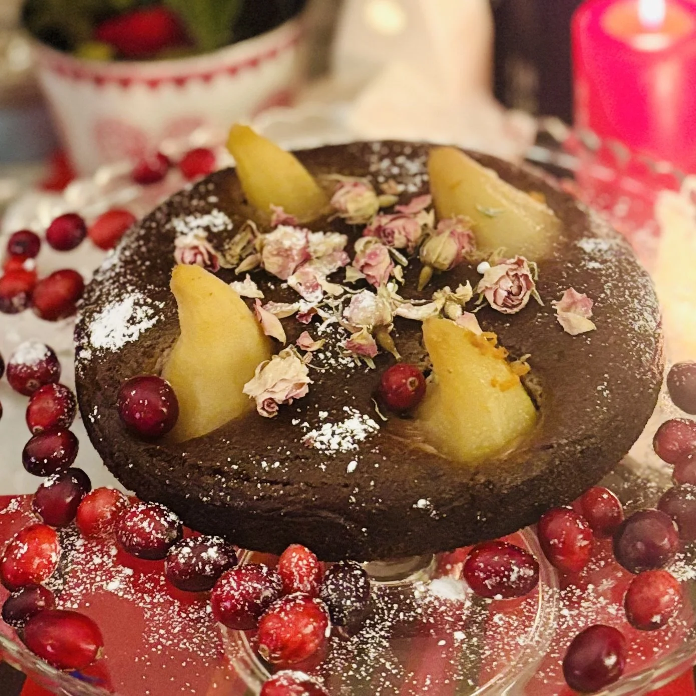 Vegan Pear Sticky Toffee Pudding