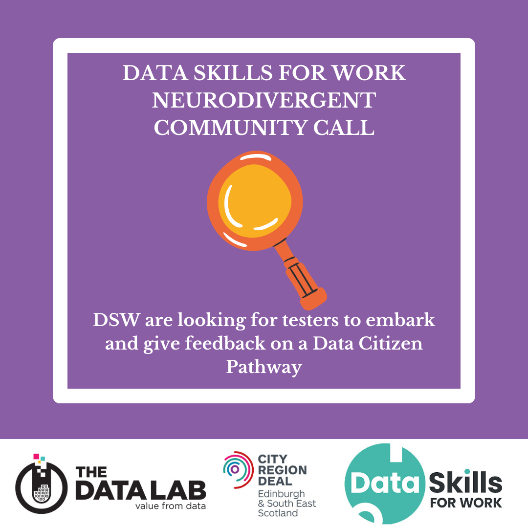 Data Skills for Work is looking for testers from the neurodivergent community