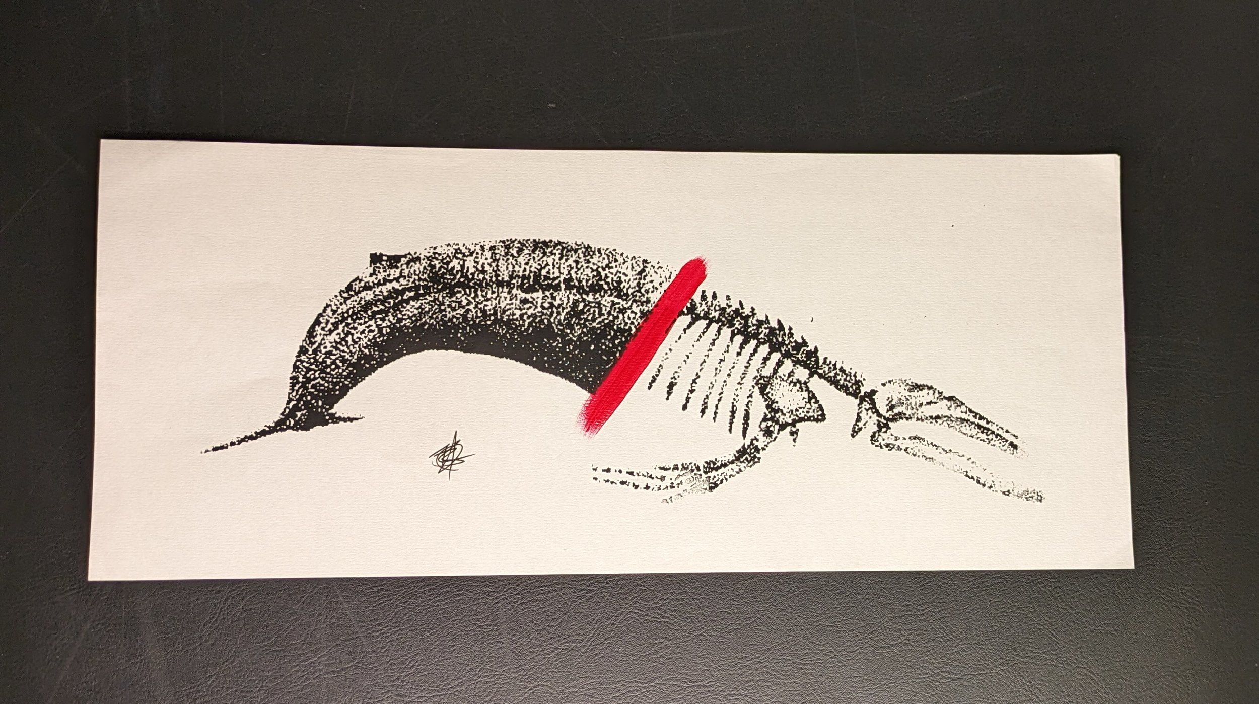 Whale Skeleton Print