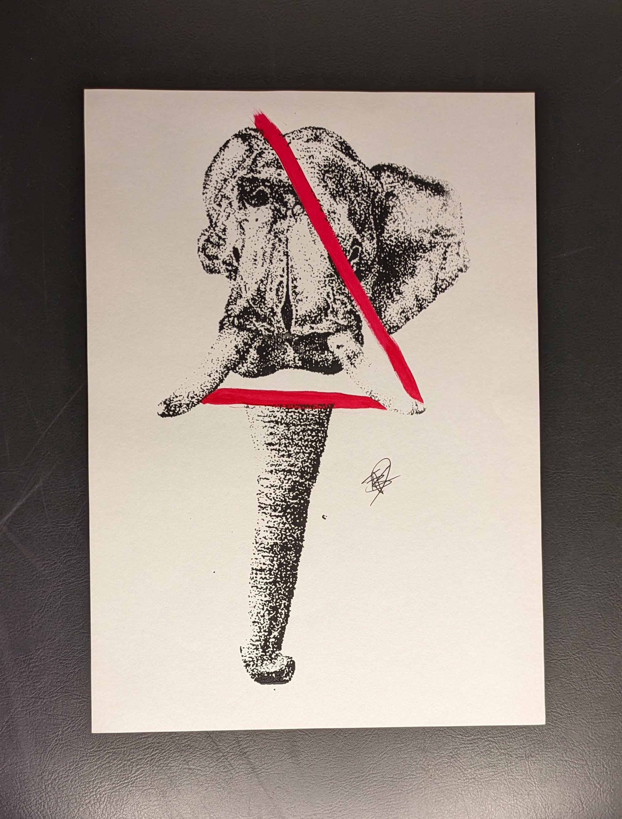 Elephant Skull Print