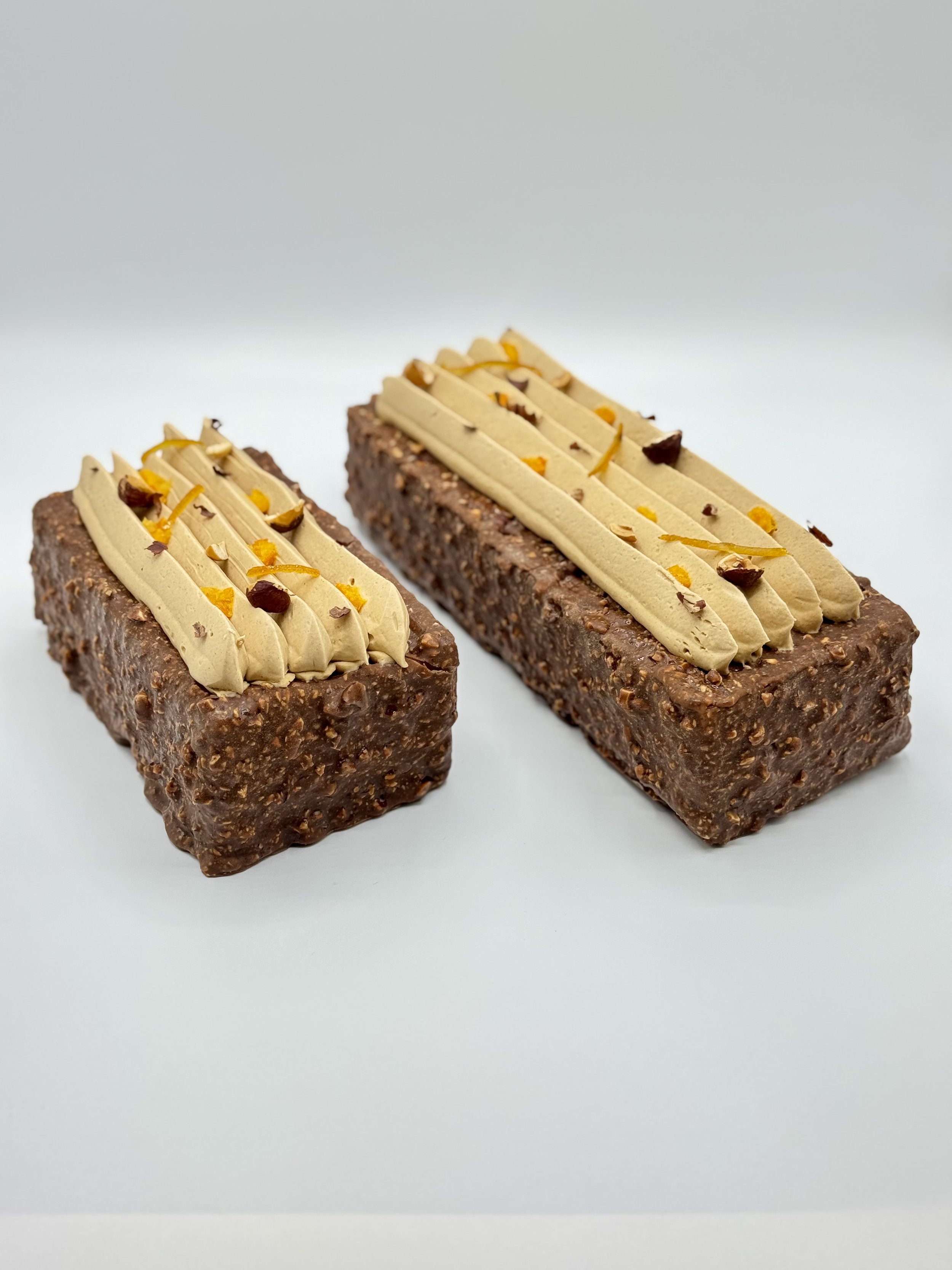 Bûche chocolat-noisette & agrumes