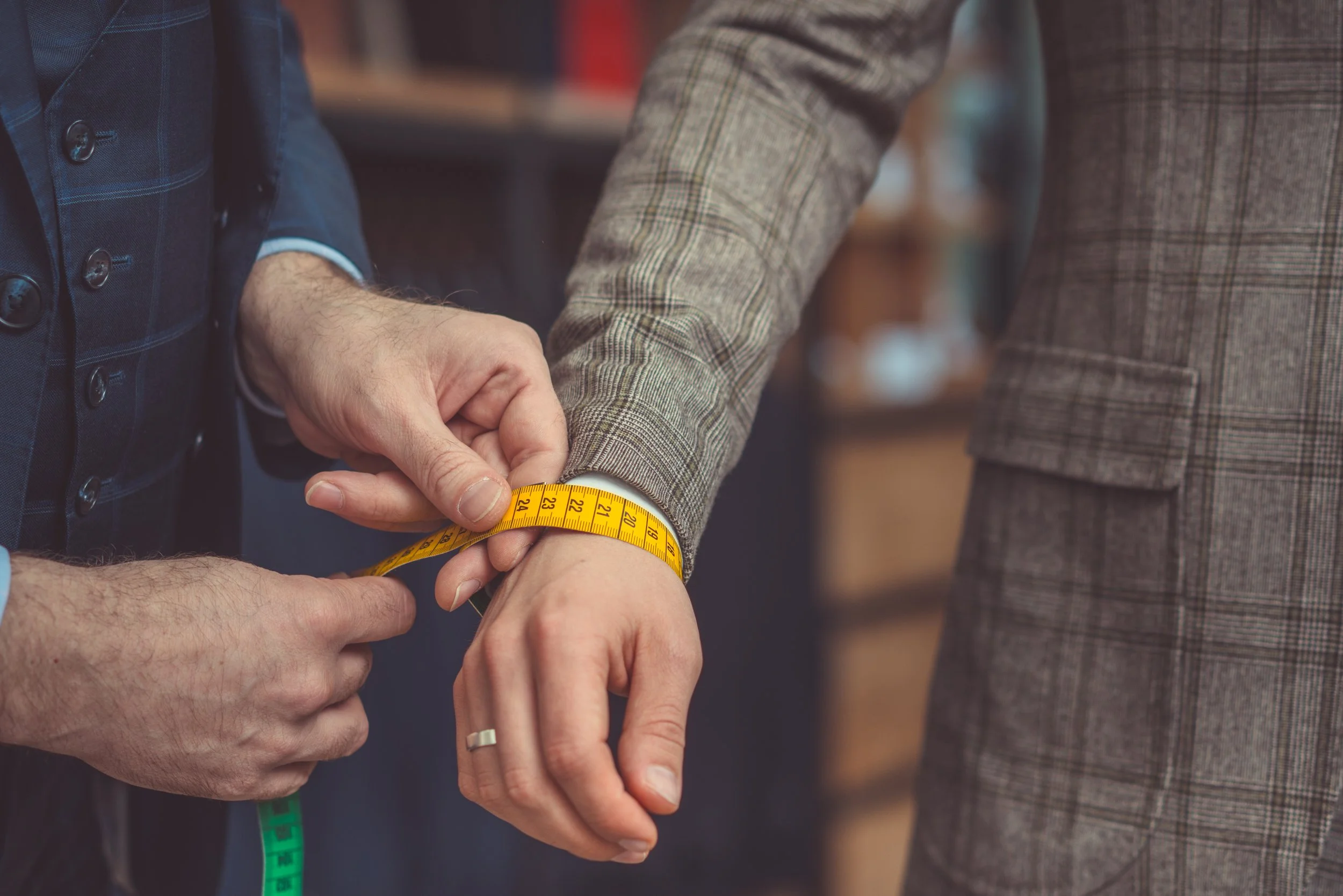 Getting Measured for a Bespoke Suit