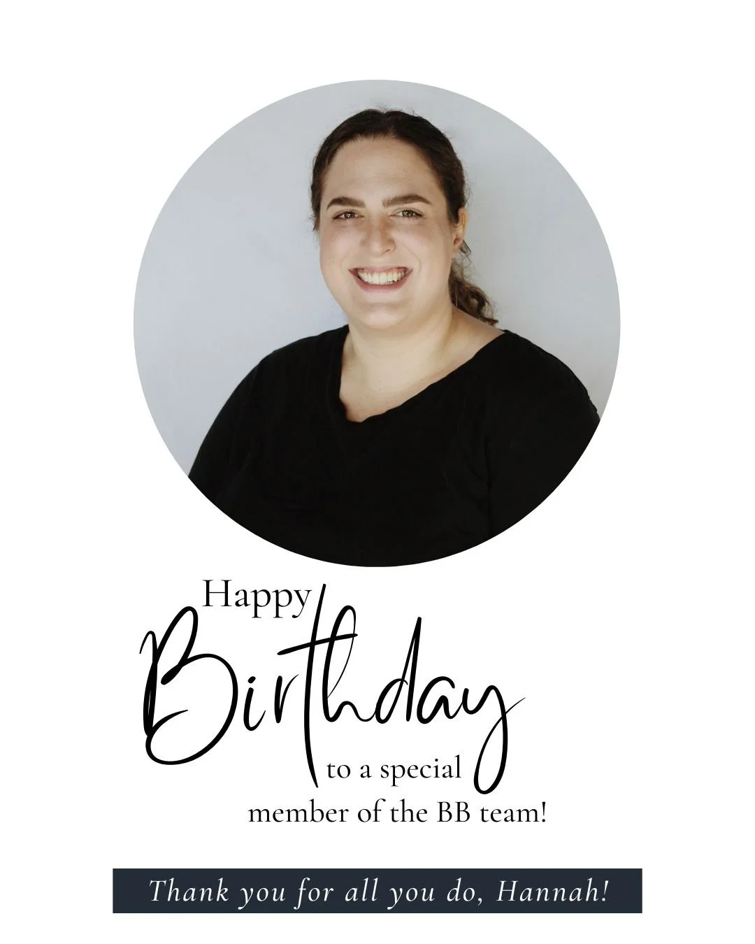 Happy birthday HANNAH BANANA! 🍌 We appreciate you so much and hope your day is absolutely wonderful. No traffic. No stress. No lines. No chores. 🥳✨ Enjoy!

@hanniebans