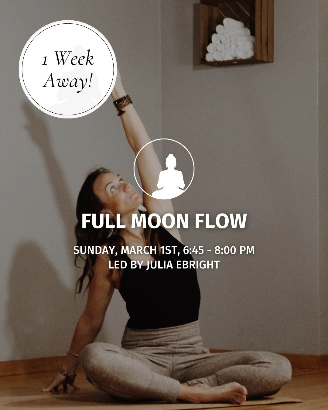Looking for Full Moon plans? You should come. 🌕✨💛

Comment WORKSHOP for the sign-up link!

📅  Sunday, March 1st
🕥 6:45 - 8:00 pm
🧘&zwj;♀️ Led by Julia Ebright (@bright.body.soul)
📍 BB Yoga Studio: 566 Wharton Blvd, Exton, PA 19341