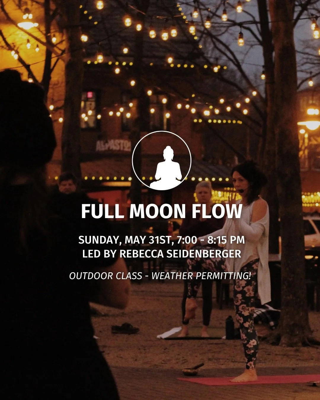 Join Rebecca for a FULL MOON FLOW Sunday 5/31 under the open sky ✨ 🌕 
Comment WORKSHOP for the sign up link 🤍