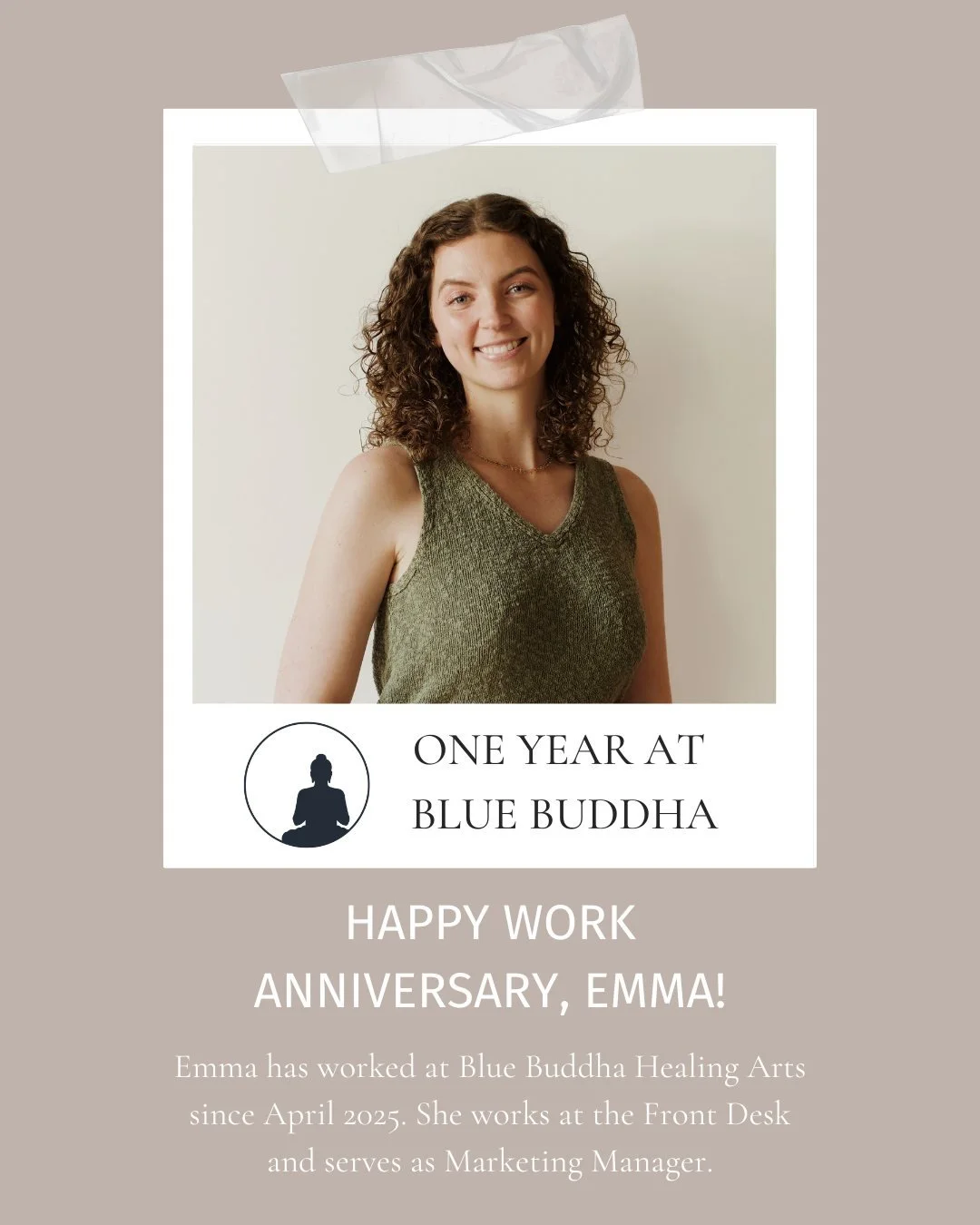 Happy FIRST work anniversary to our Marketing Manager (who may or may not be writing this caption right now), Emma!! 🎉 To many more 🩵