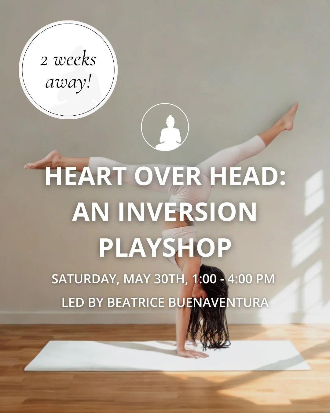 Don&rsquo;t be afraid to get upside down. Come play with Bea in 2 weeks ✨🤸🏼 Comment WORKSHOP for the link!