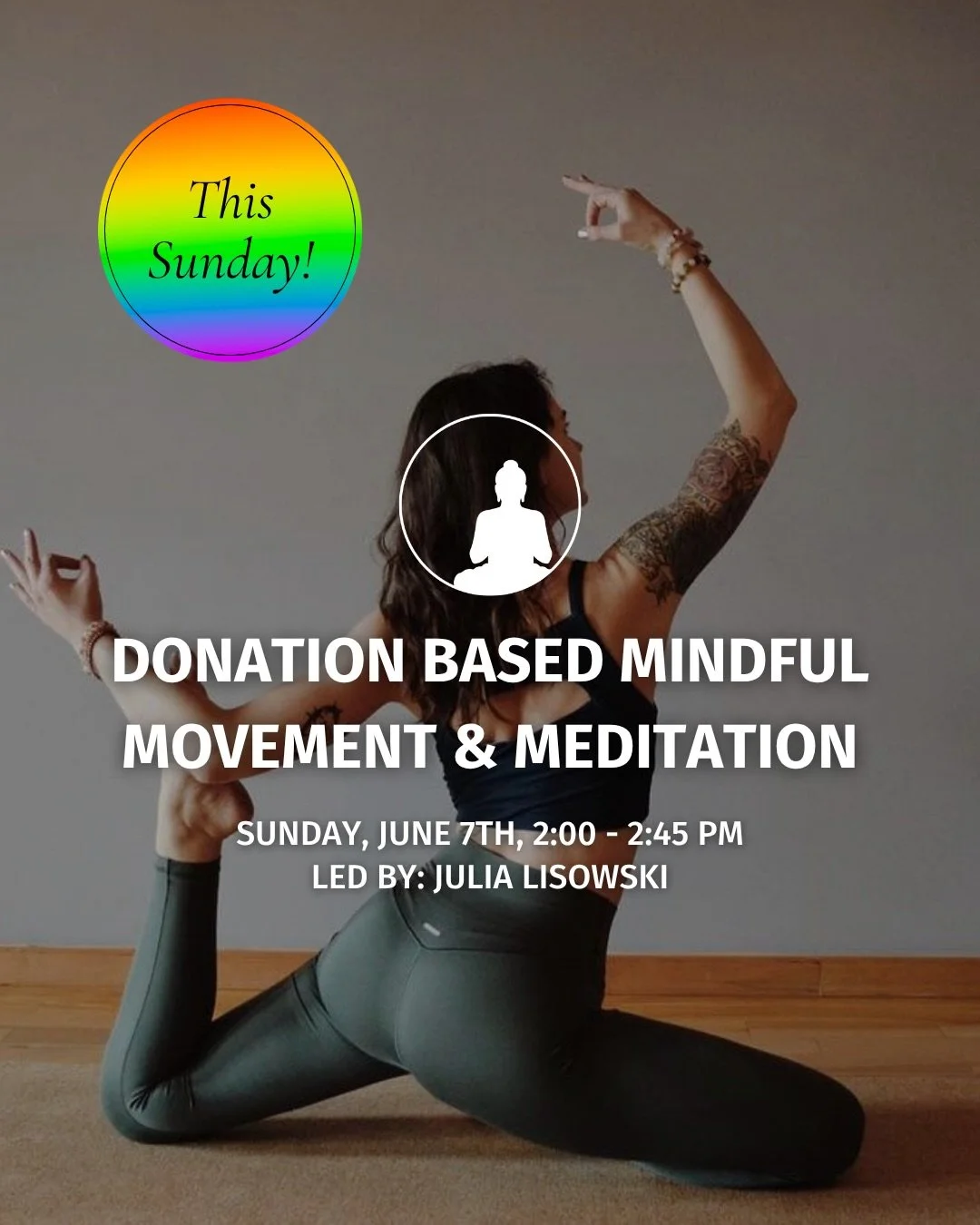 Join Julia for a pop-up class this Sunday with @2ndhandsalutation! All levels welcome - come as you are. Proceeds will be donated to the Trevor Project @trevorproject ❤️🧡💛💚🩵💙💜 

Comment YOGA for the sign up link! 🔗 

#pridemonth