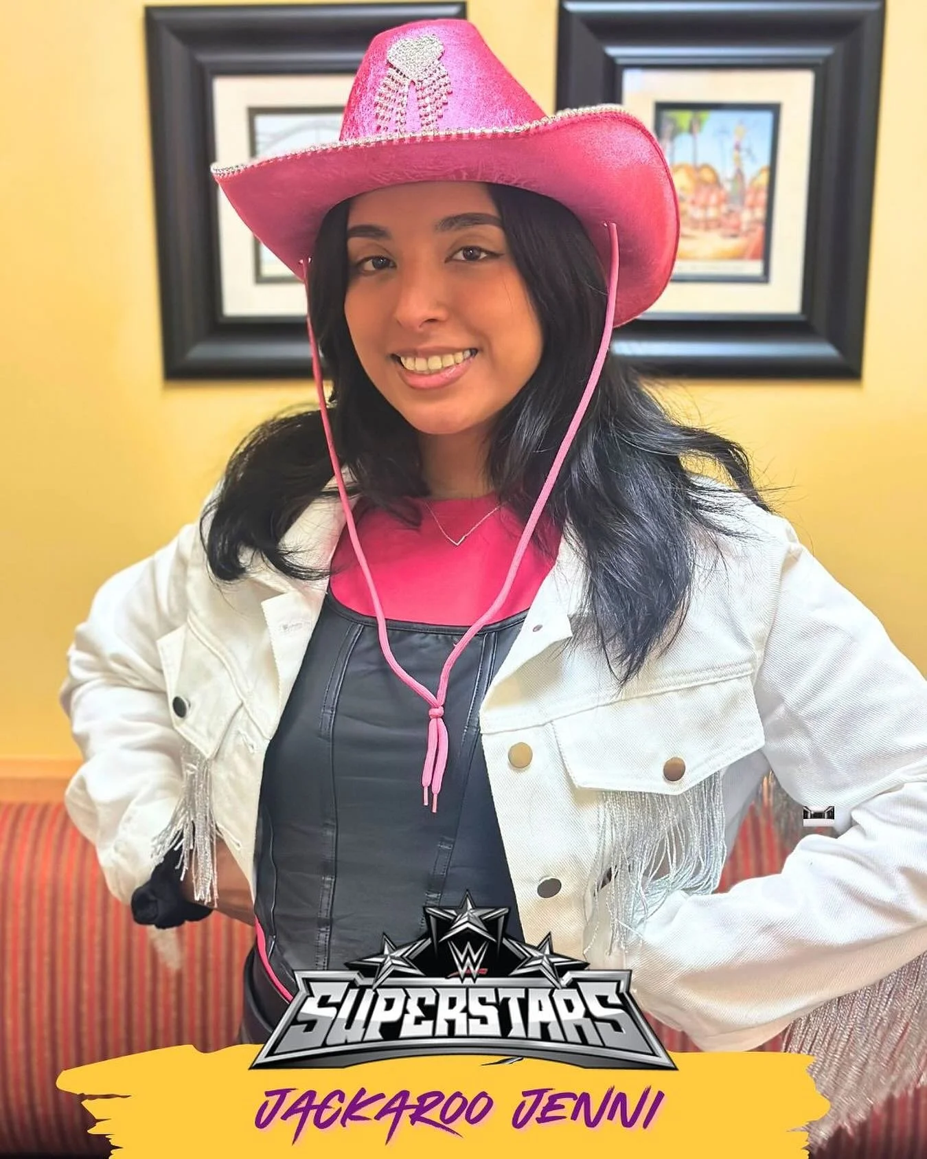 Sometimes teeth can be stubborn and when you need a real wrangler in the ring, you call on Jackaroo Jenni to get &lsquo;er done! #orthodontist #wewrestleenamel #happyhalloween #wwe