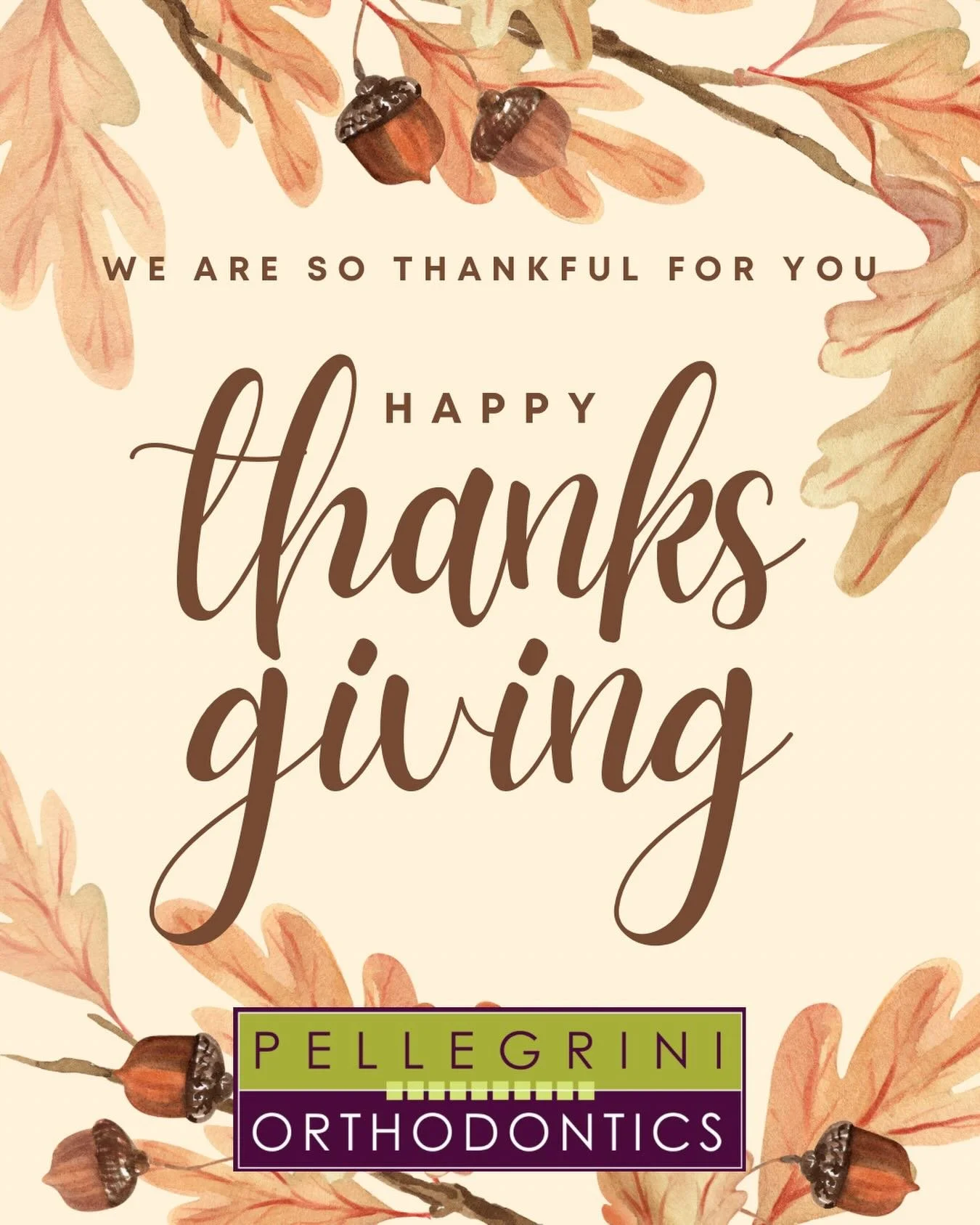 Our team gives thanks for you! We are so very blessed to work in an incredible community. Show off those smiles and have a wonderful day celebrating. 🍂🍁🍂🍁

#happythanksgivng #thankful #smilesforlife