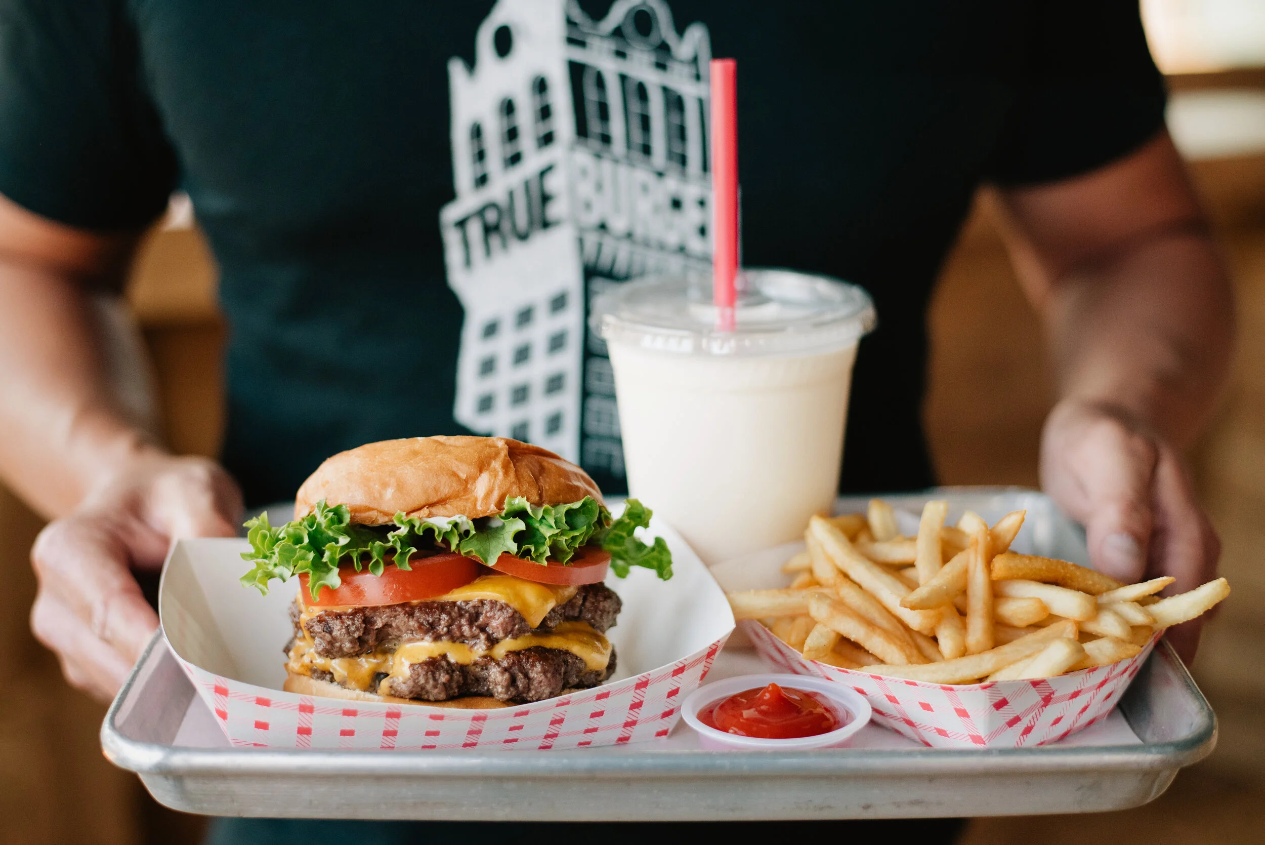 Popular burger chain offers juicy burgers, crispy fries, and milkshakes.