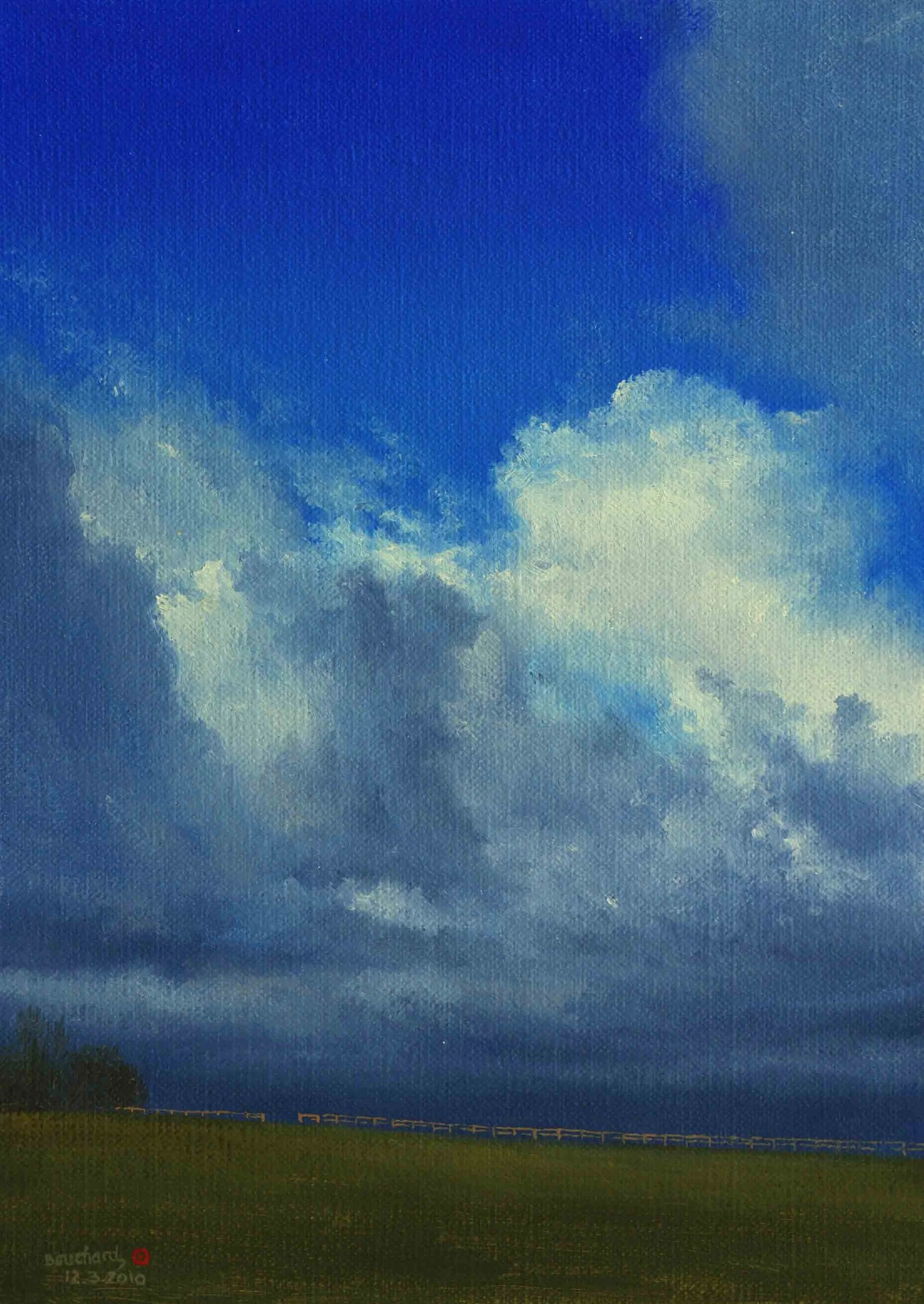 Clouds over Mogg Hill, Downside
