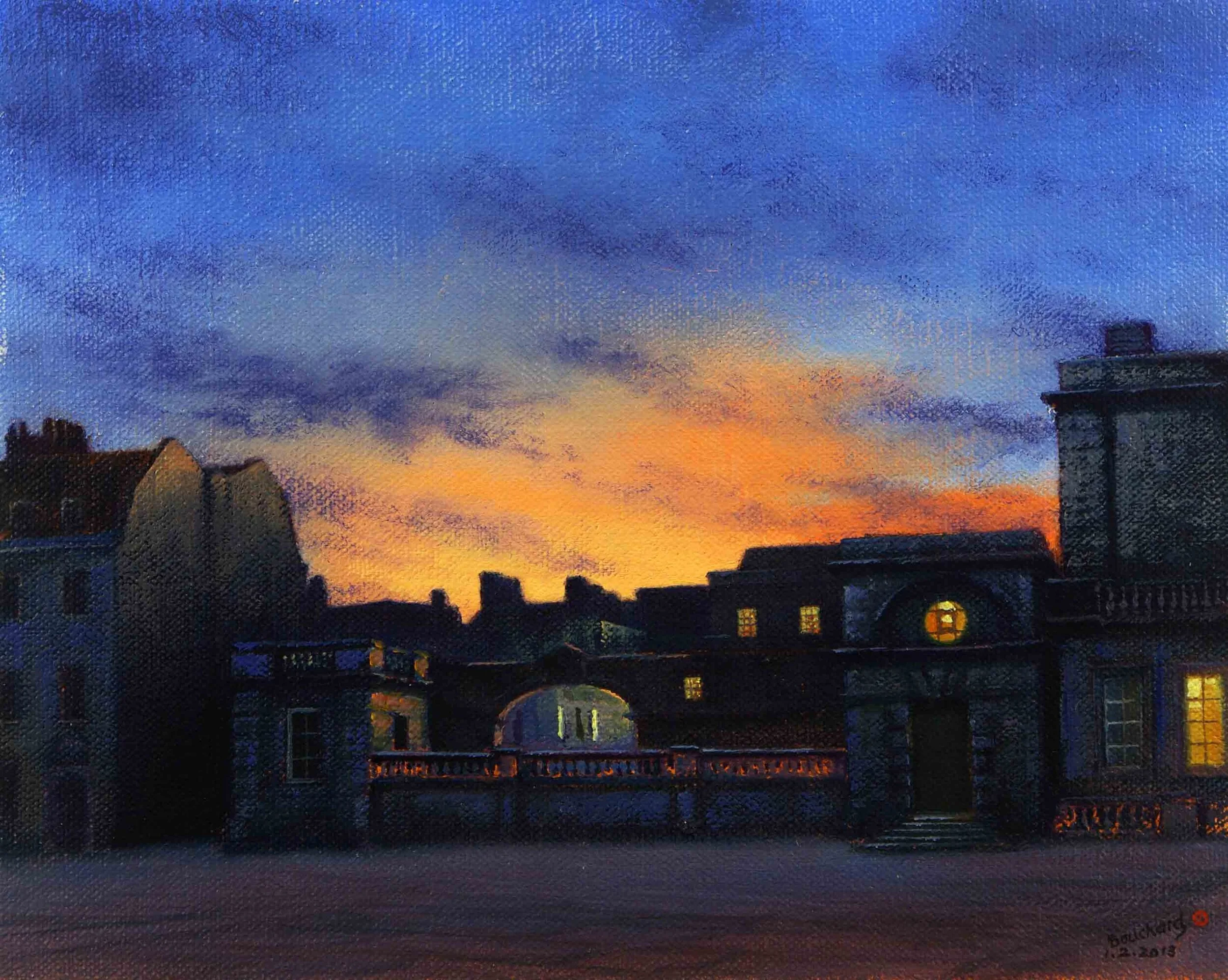 Dusk over the Roman Baths