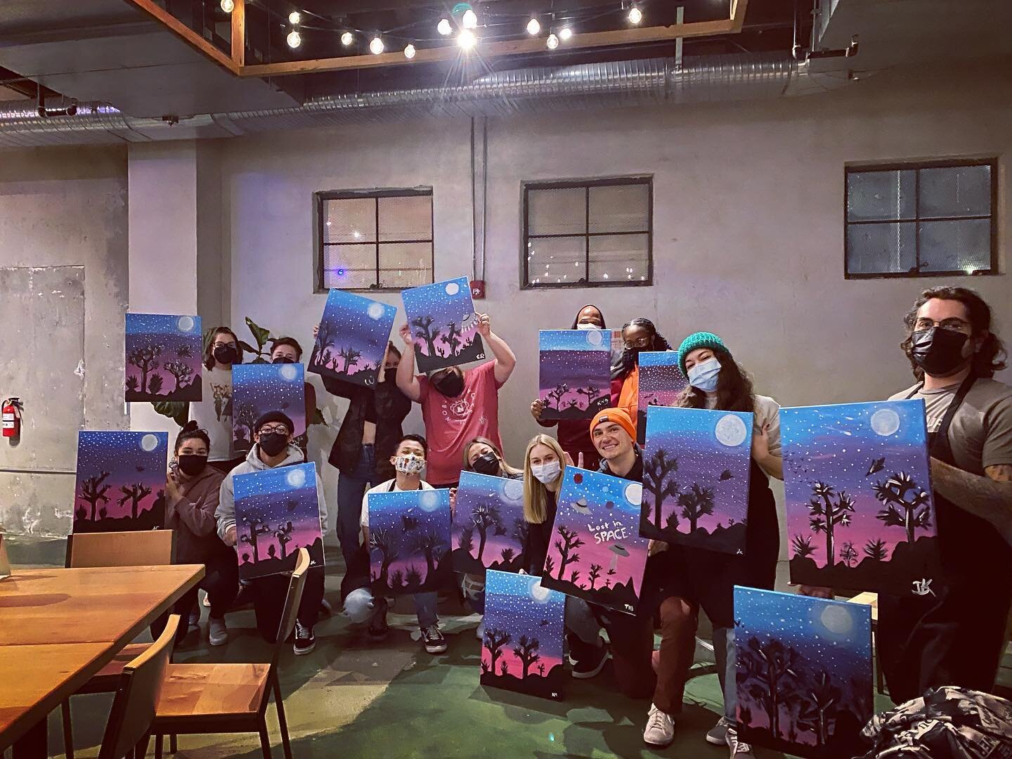 Our first event at @trademarkbrewing last night!! We had so much fun painting and sipping delicious beer with all of you! What a beautiful place, we already can&rsquo;t wait to come back! #bestofla #bestoflosangeles #brushstrokesandbevs #brushstrokes