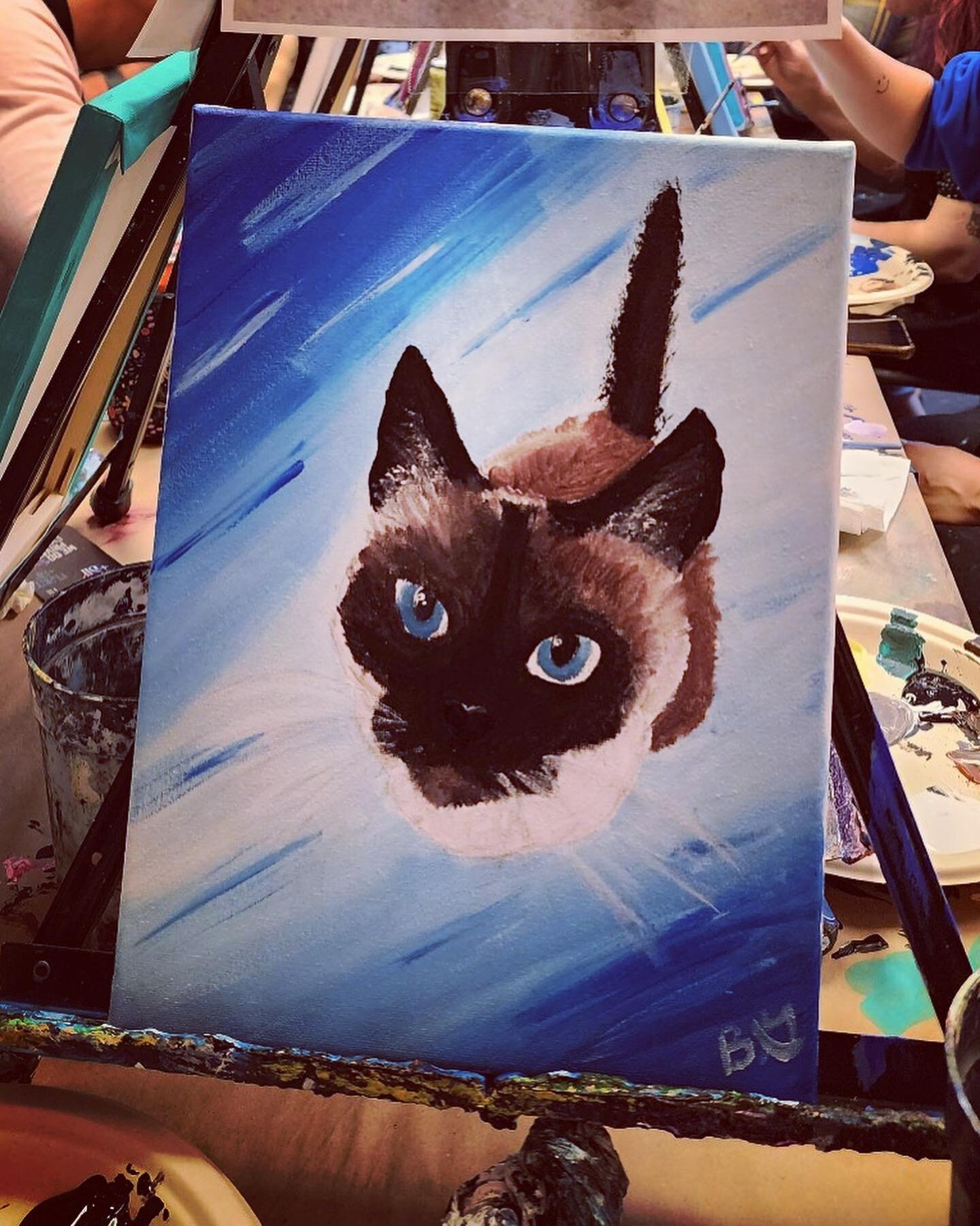 Another fun PAINT your PET event at our studio! Here&rsquo;s a few of the results, awwww so adorable! Thank you for painting your furry friends with us!  #paintyourpet #bestofla #bestoflosangeles #brushstrokesandbevs #brushstrokesandbeverages #art #a