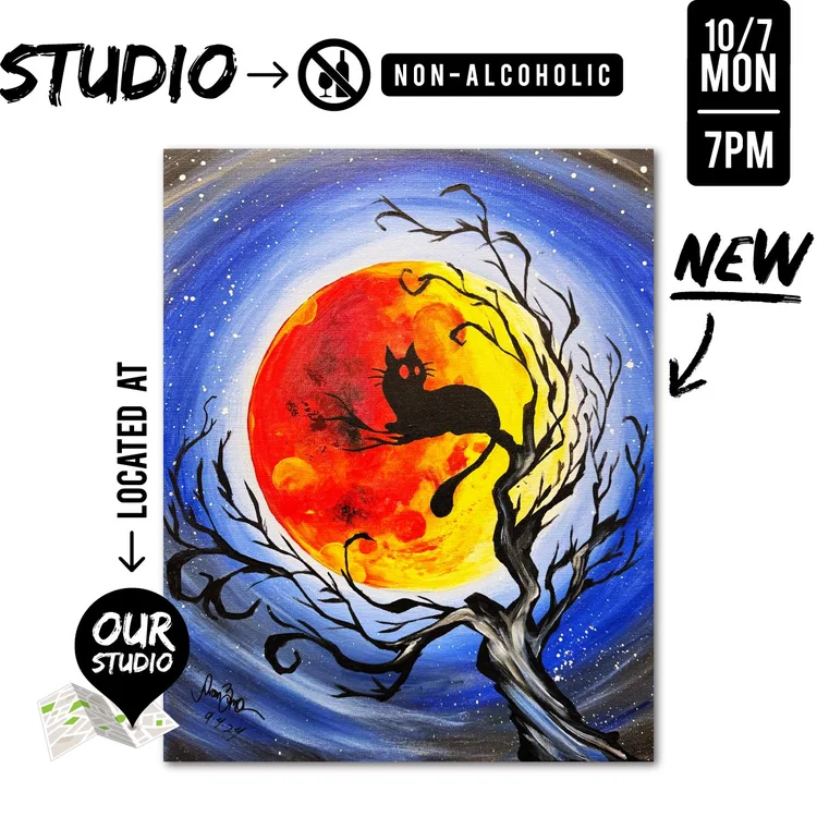 Spooky Cat — Brushstrokes + Beverages™