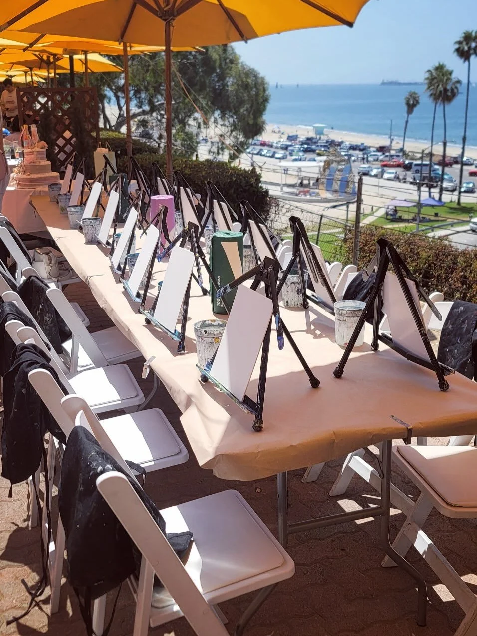 A private event for a baby shower located at @clairesatthemuseum !! We painted on onesies with fabric paint and they came out so cute! What a beautiful setting, thank you for inviting us! Congratulations! #bestofla #bestoflosangeles #bestoflongbeach