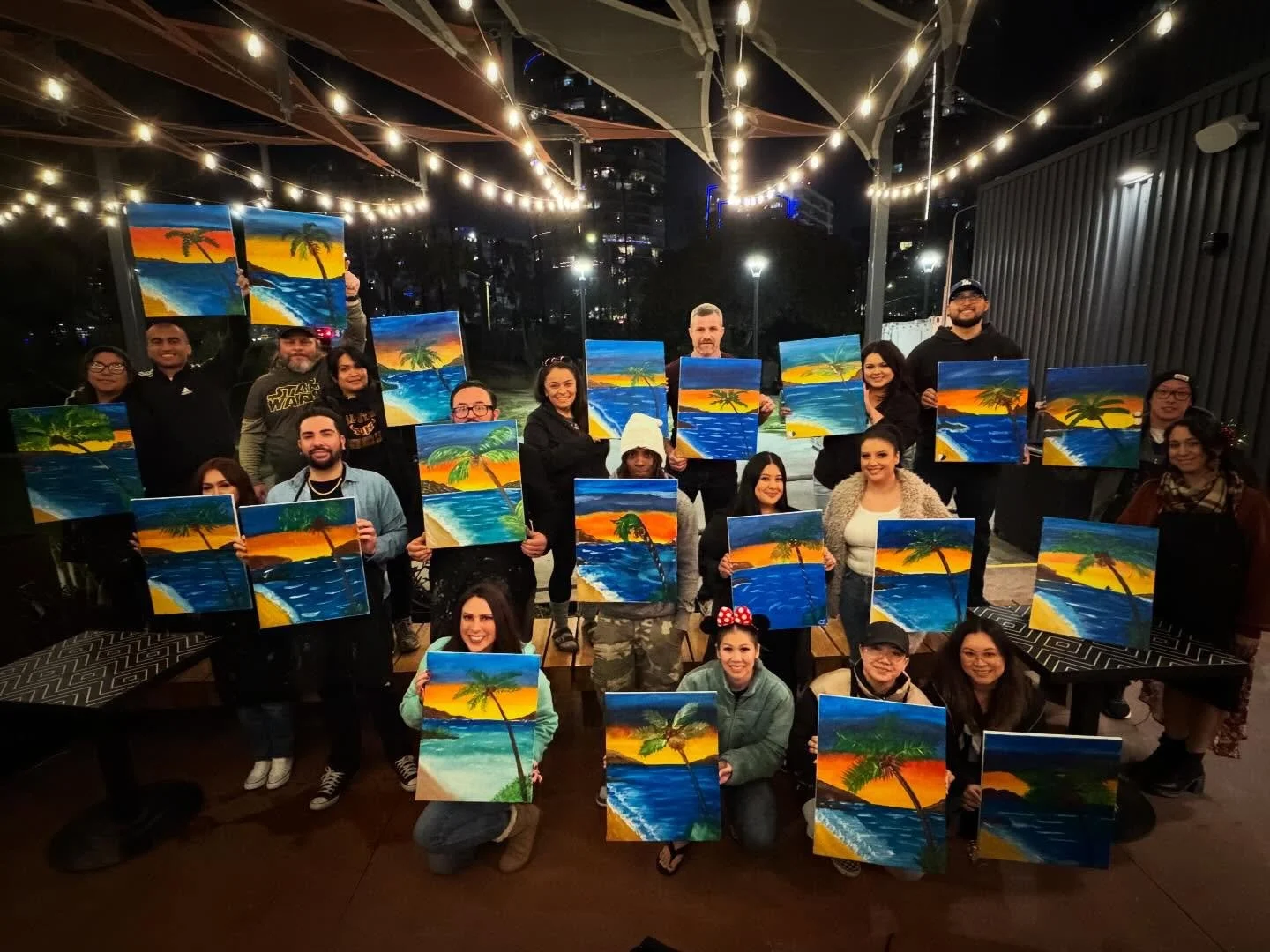 We&rsquo;re back at @gauchobeach tonight! Don&rsquo;t miss it! Enjoy the beautiful weather while you Paint + Sip on the beach! Check out our event calendar to sign up, starts at 7pm! #bestofla #bestoflosangeles #bestoflb #bestoflongbeach #brushstroke