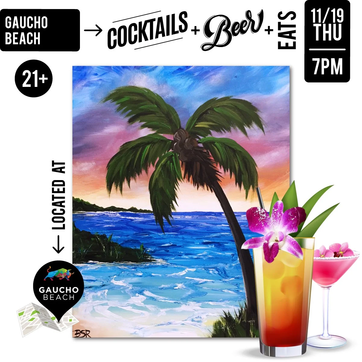 Paint Night: Tropical Sunset
